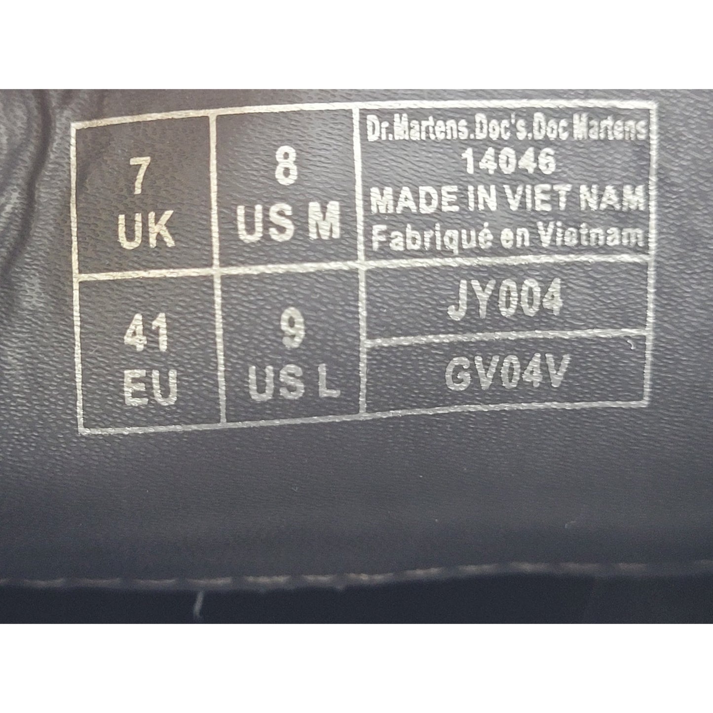 Dr. Martens 1461 Vegan Felix Oxford Shoes Women's Sz 9 Men's Sz 8