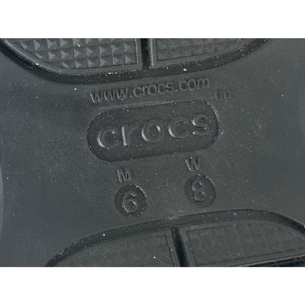 Crocs Classic Mega Crush Black Clogs Women's Sz 8
