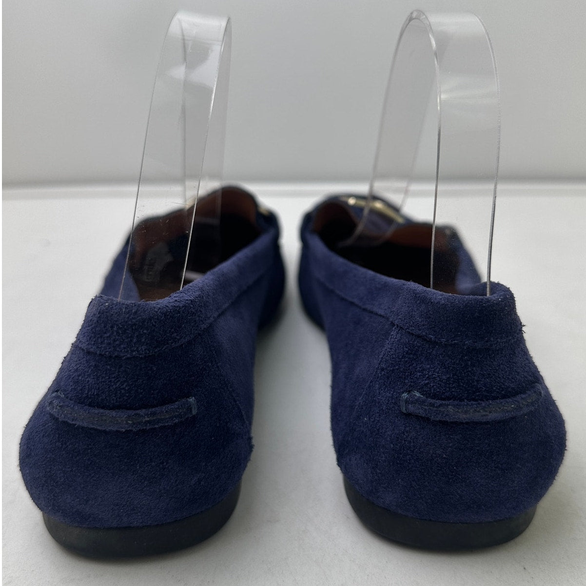 Kate Spade New York Carson Navy Blue Suede Driving Loafers Women's Sz 8.5