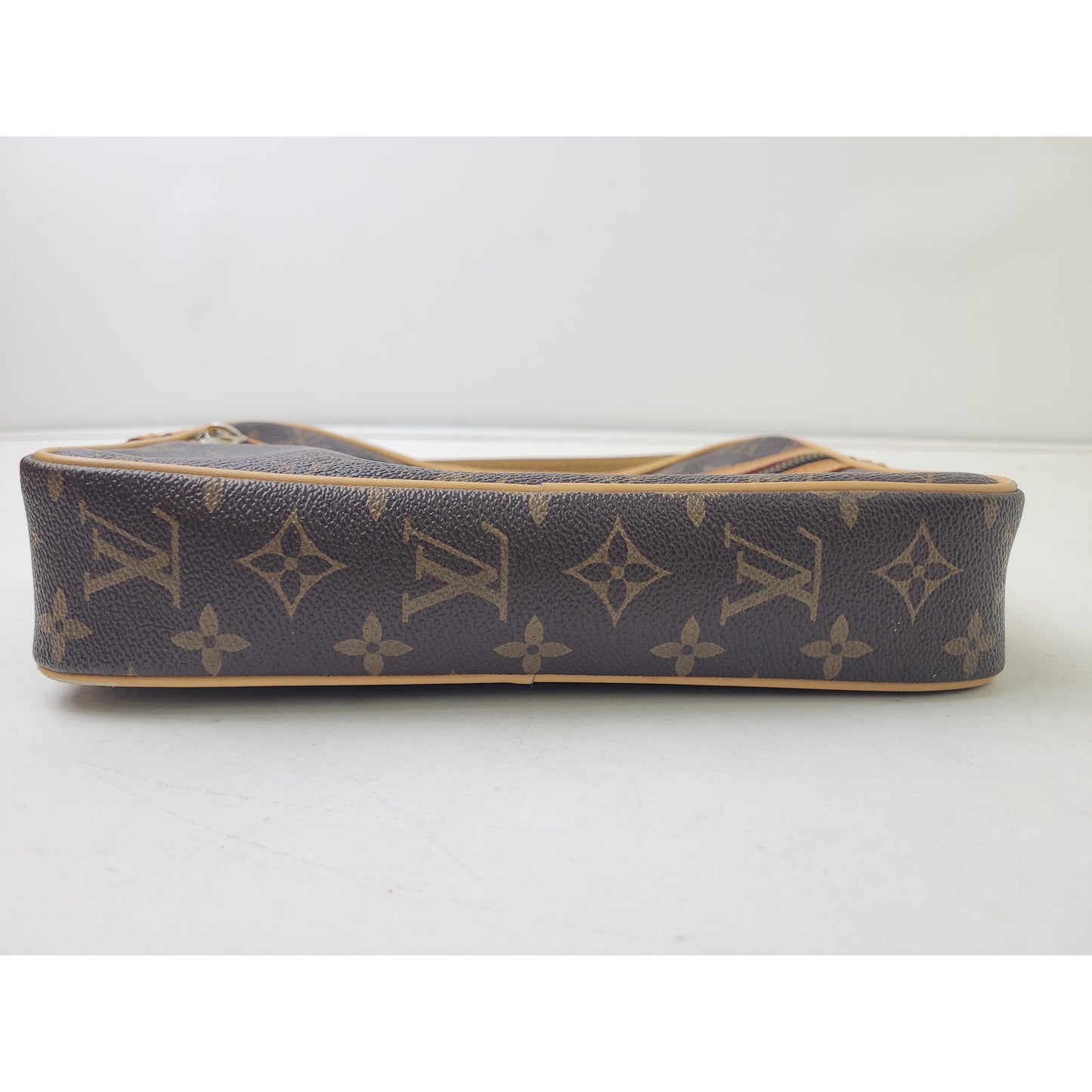 Vintage Fake Louis Vuitton Paris Reporter Crossbody Logo Bag Monogram Canvas
