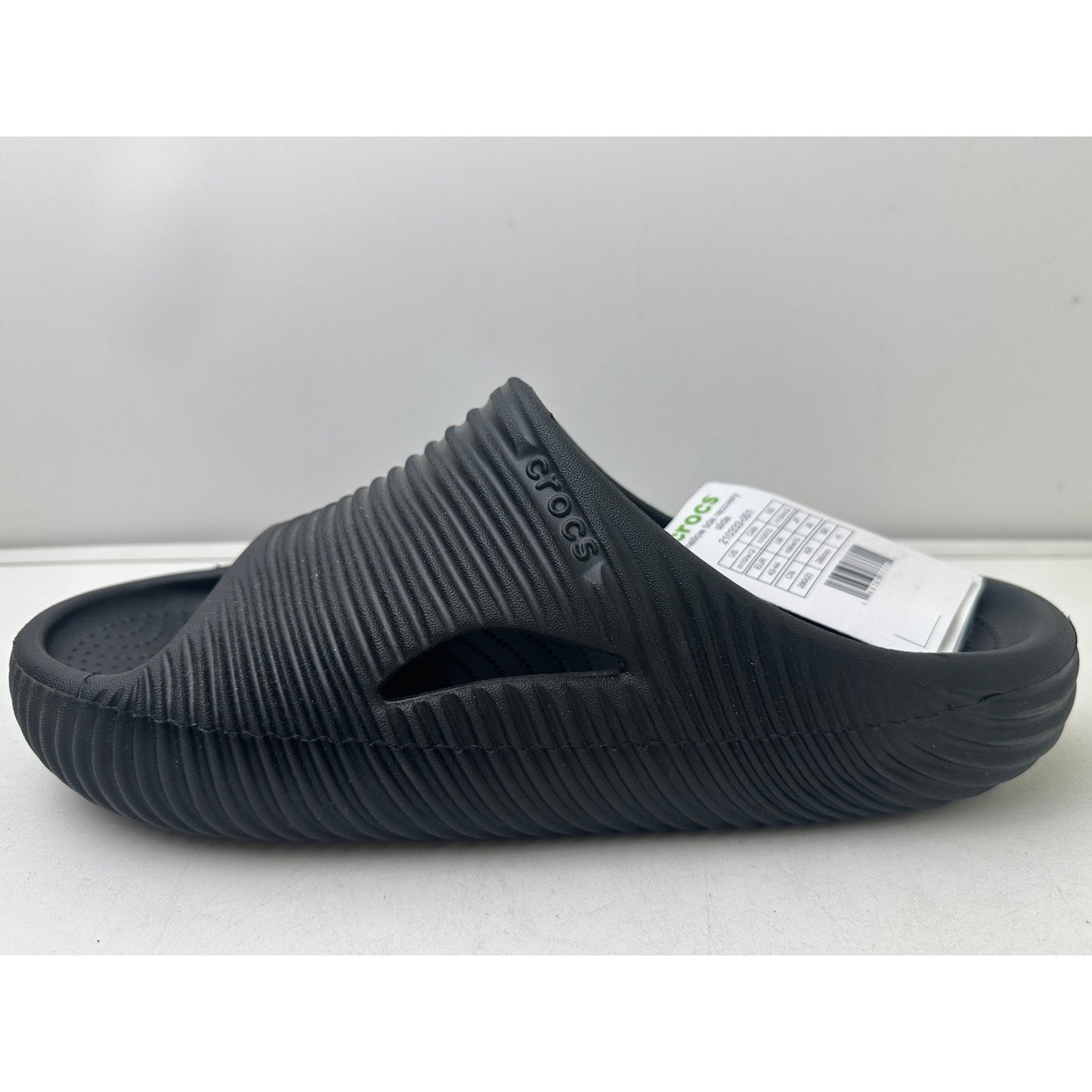 Crocs Black Unisex Mellow Recovery Slide Sandals NWT Men's 10 / Women's 12