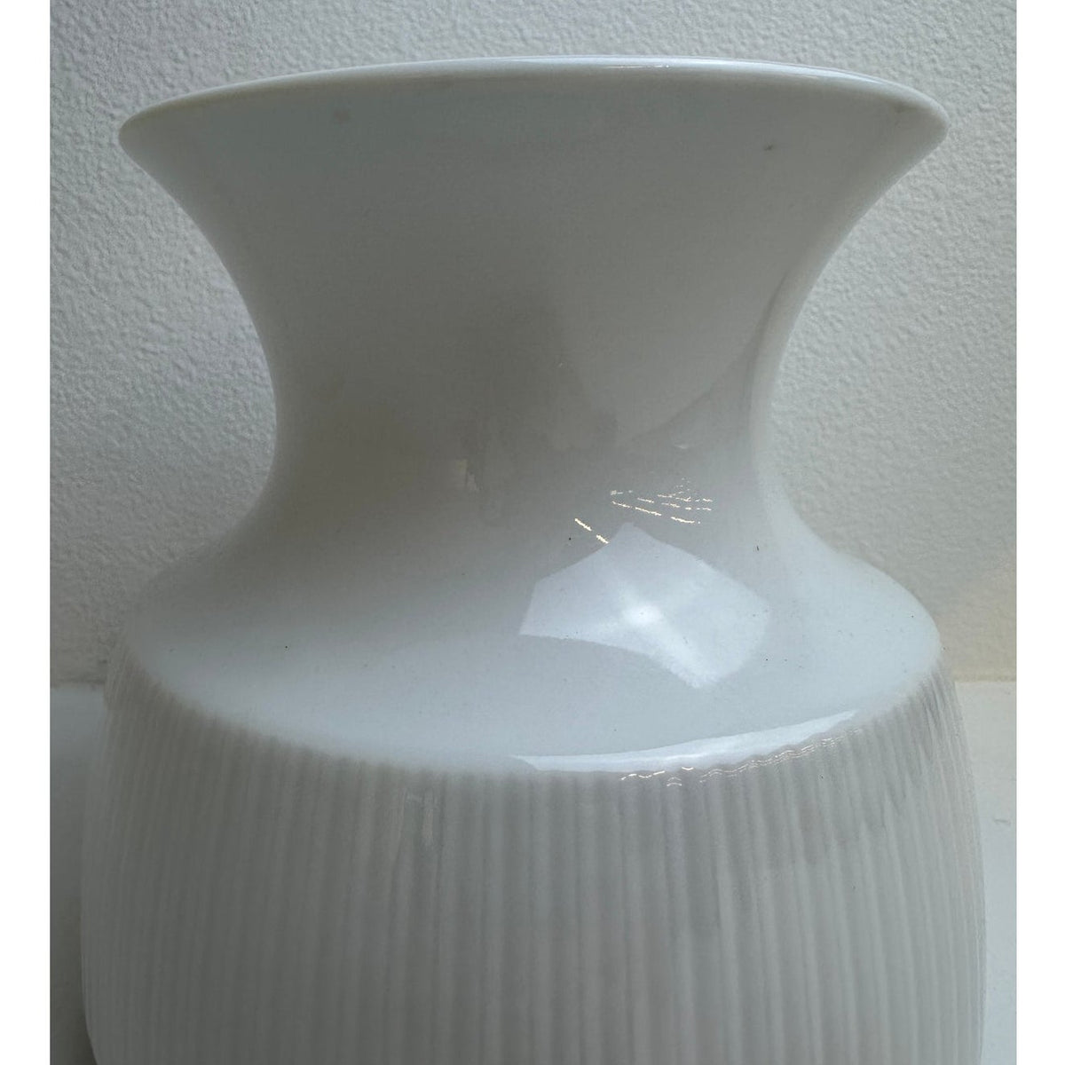 Vintage Rosenthal Studio-Linie White Porcelain Modulation Vase by Tapio Wirkkala
