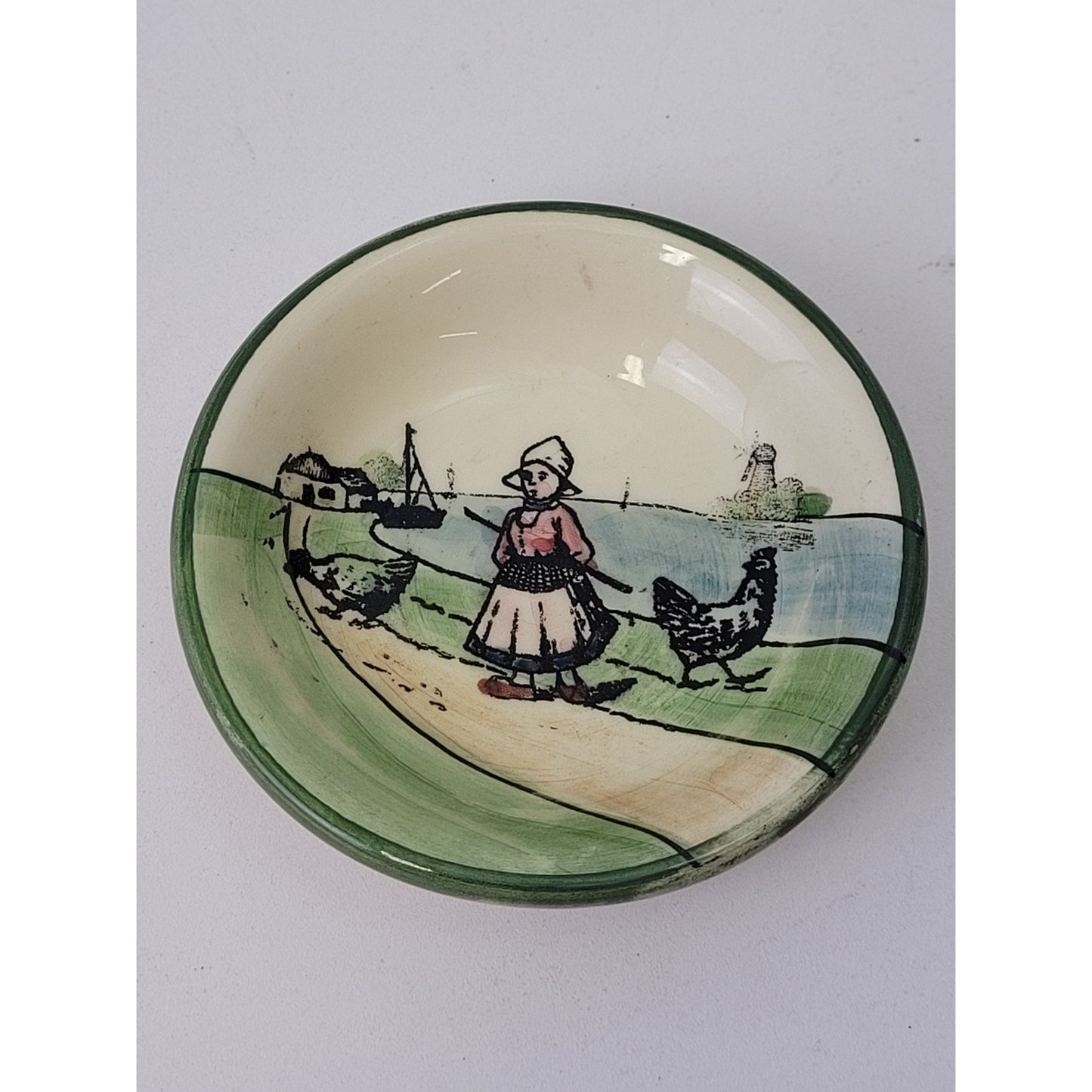 Antique G.S. Zell Baden & Haag Pottery Dutch Scenes Hand Painted Lot of 25