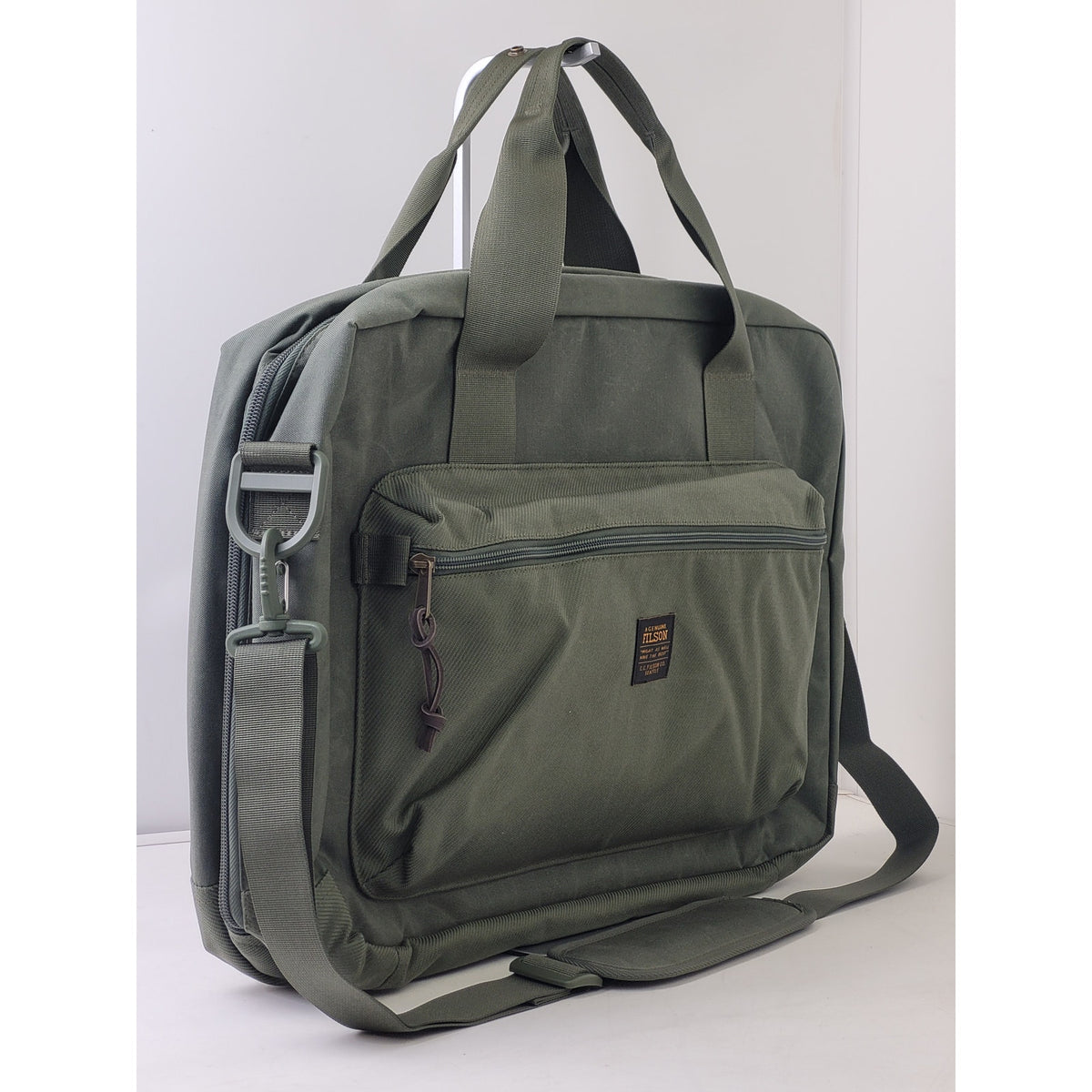 Filson Surveyor Pullman Pack Travel Laptop Bag Service Green Color EUC