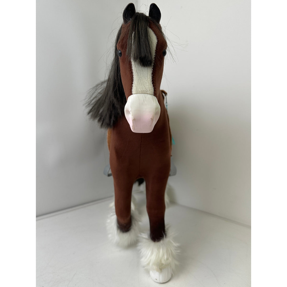 Retired American Girl Truly Me Prancing Clydesdale Draft Horse with Saddle