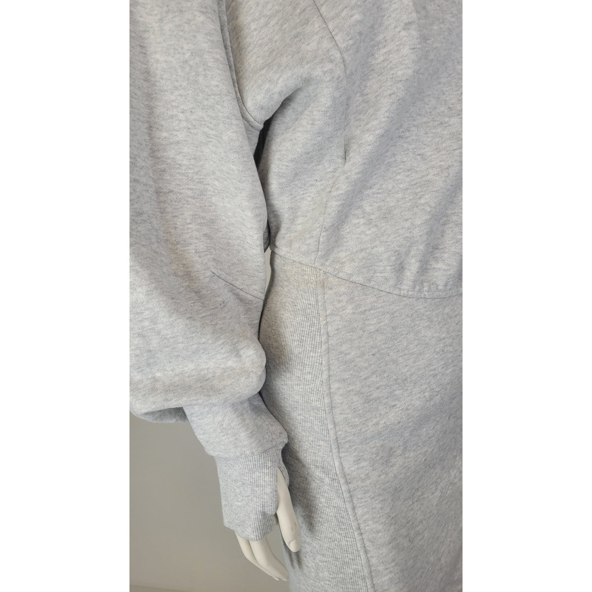 Lululemon Scuba Long Sleeve Dress Heathered Core Ultra Light Grey Women's Sz 4