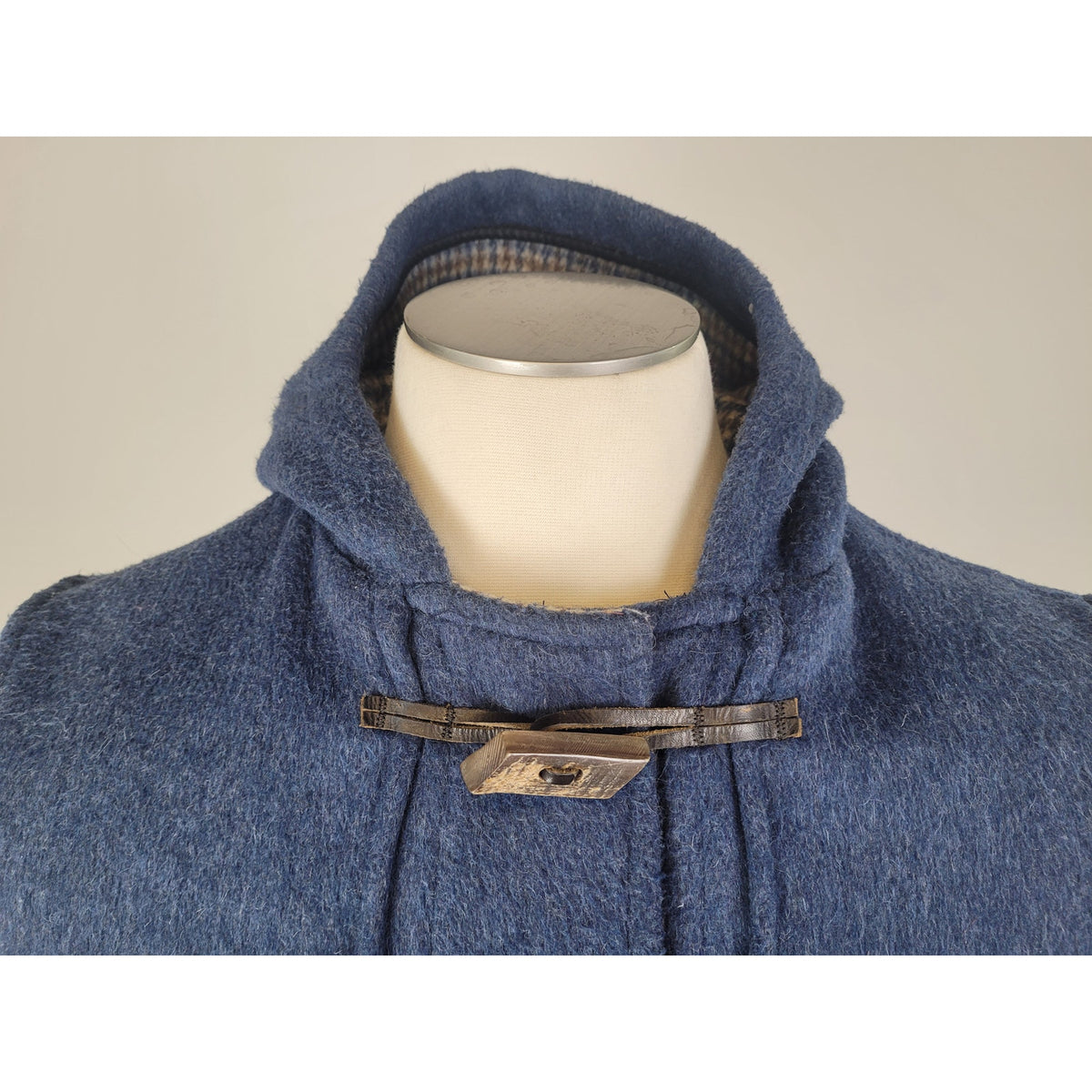VTG 1970s Melbourne Original English Duffle Coat Wool Blend Toggle Closure Sz L