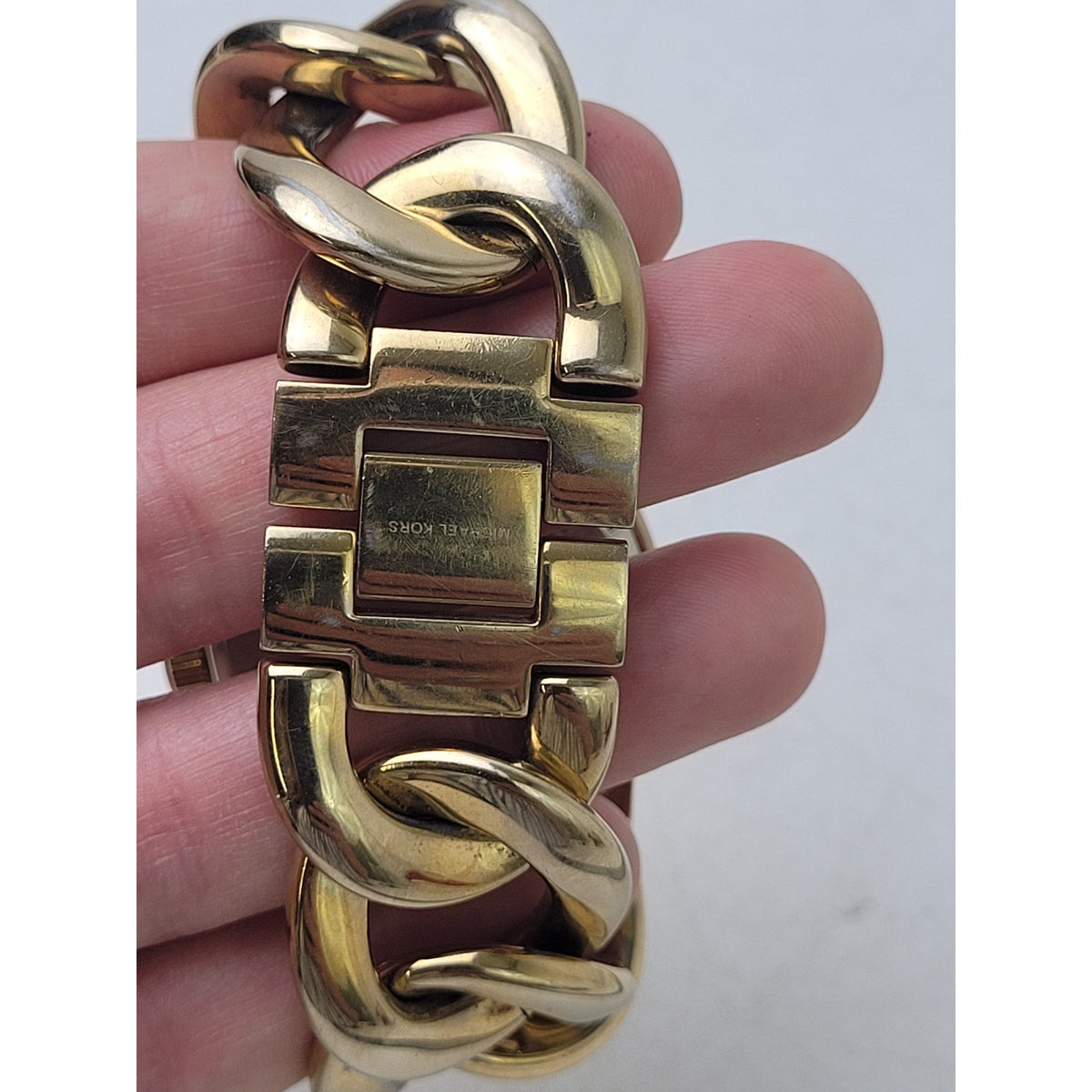 Michael Kors MK3131 Gold-tone Stainless Steel Chucky Chain Link Women's Watch