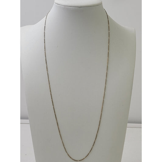 14K Yellow Gold Figaro Chain 21" | 2 Grams | Made in Italy