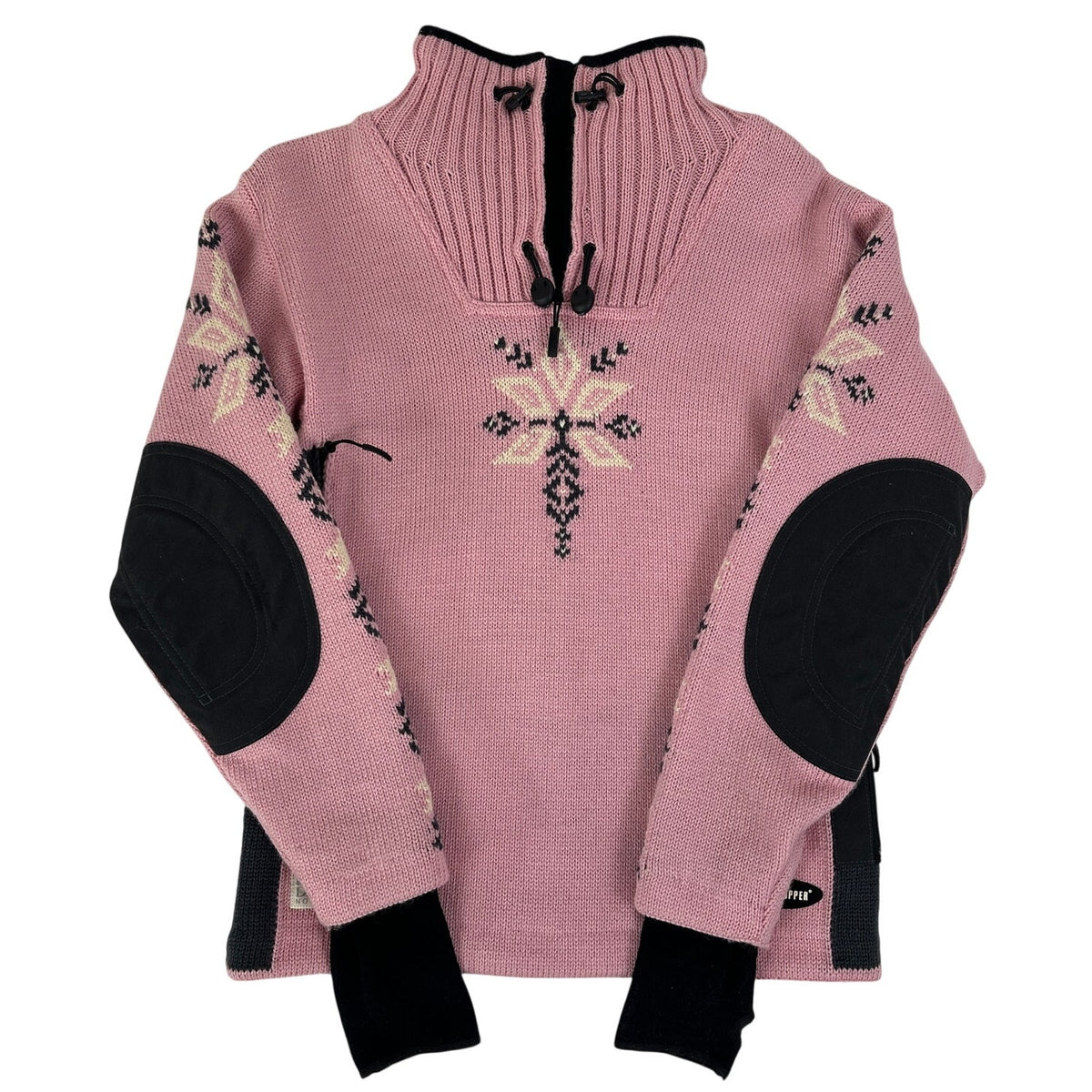 Dale of Norway Windstopper Pink Fair Isle Wool Sweater Women's Sz S