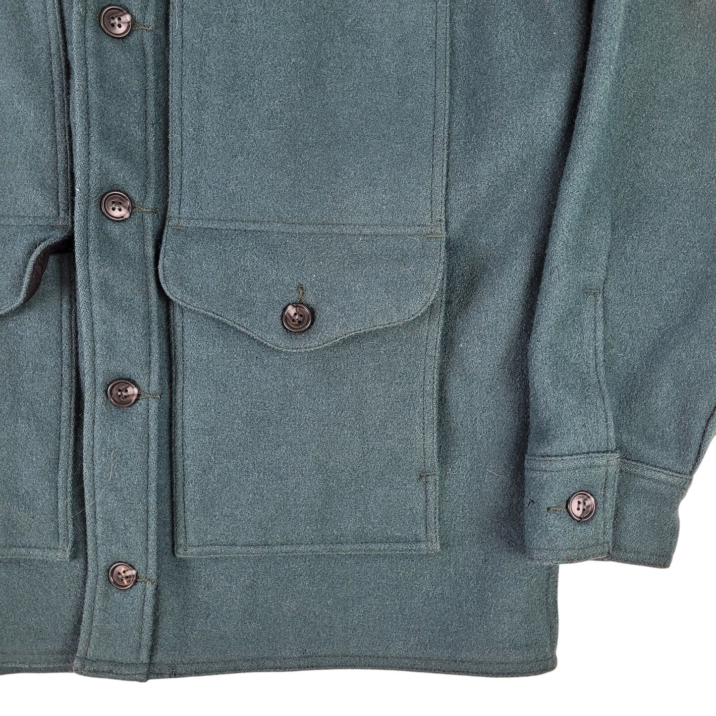Vintage Filson U.S. Forest Service Mackinaw Cruiser Wool Jacket Green Men's Sz 40