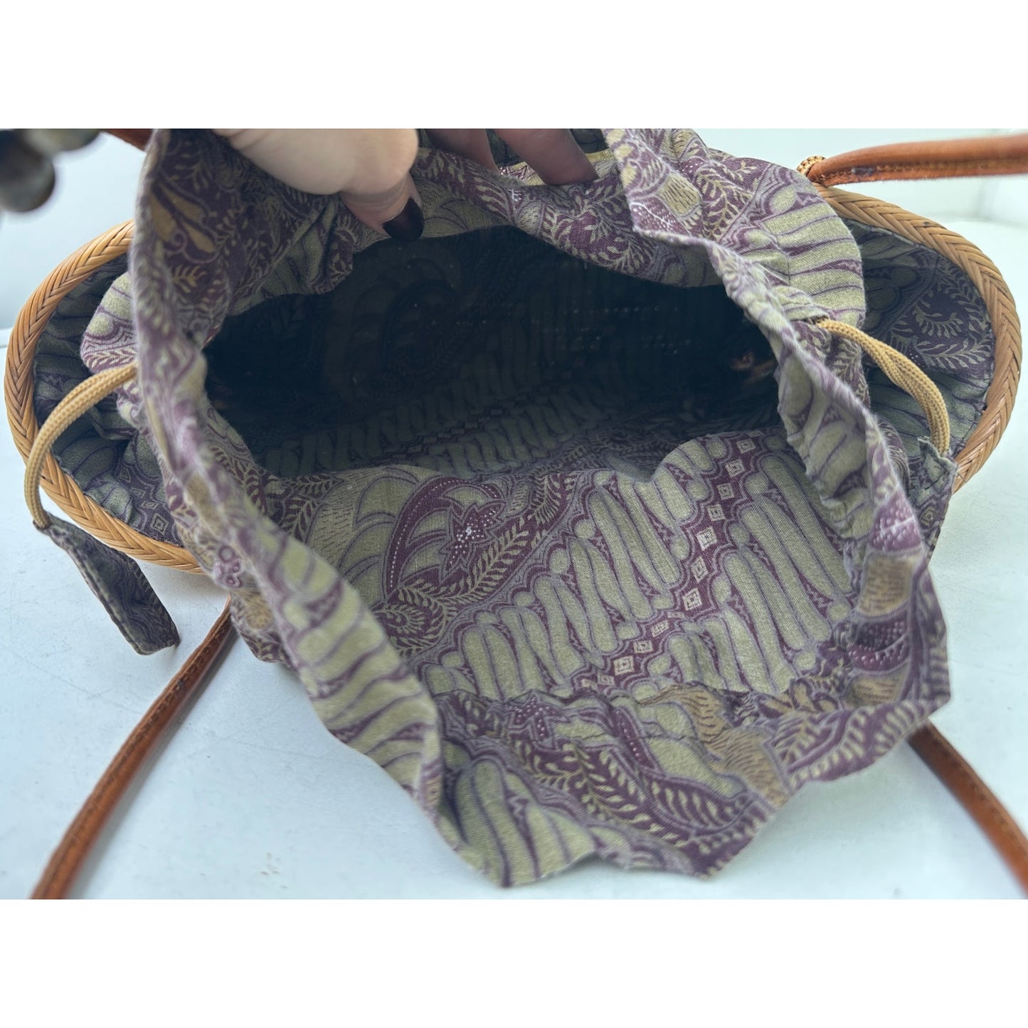Handwoven Bali Ata Rattan Basket Bag