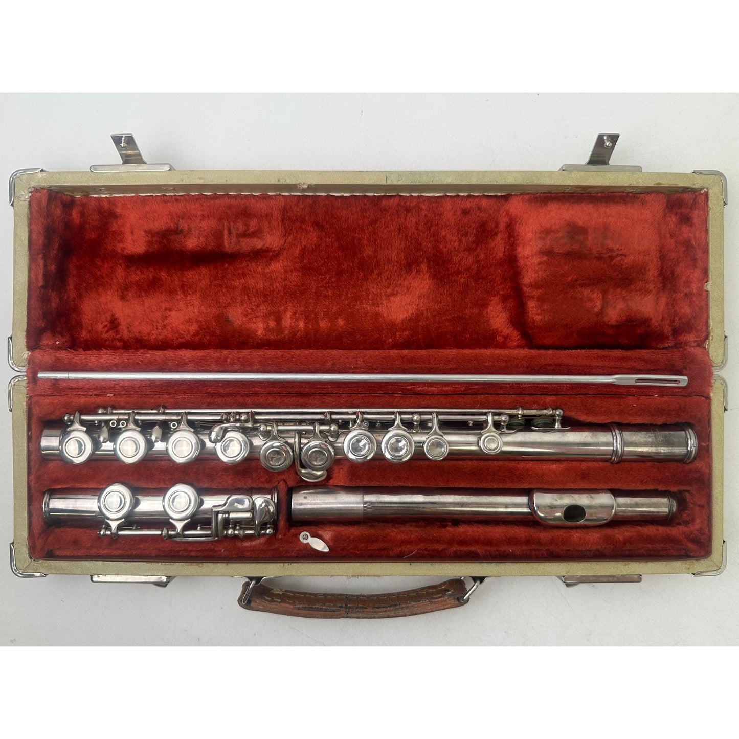 Vintage Artley Silver-Plated Student Flute W/ Original Hard Case | Untested