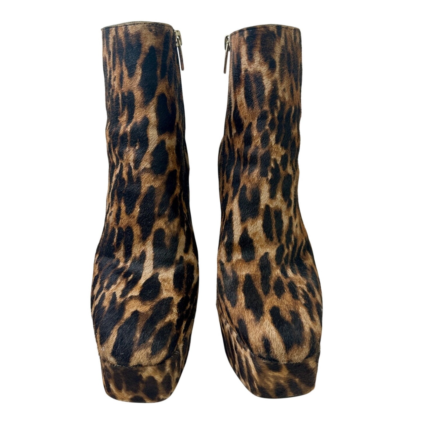 Vince Camuto Leslie Leopard Print Platform Ankle Boots Women's Sz 9.5
