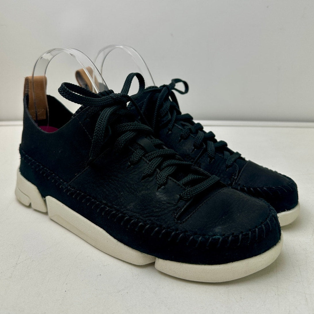 Clarks Originals Trigenic Flex Back Nubuck Leather Moccasin Sneakers Women's Sz 7.5