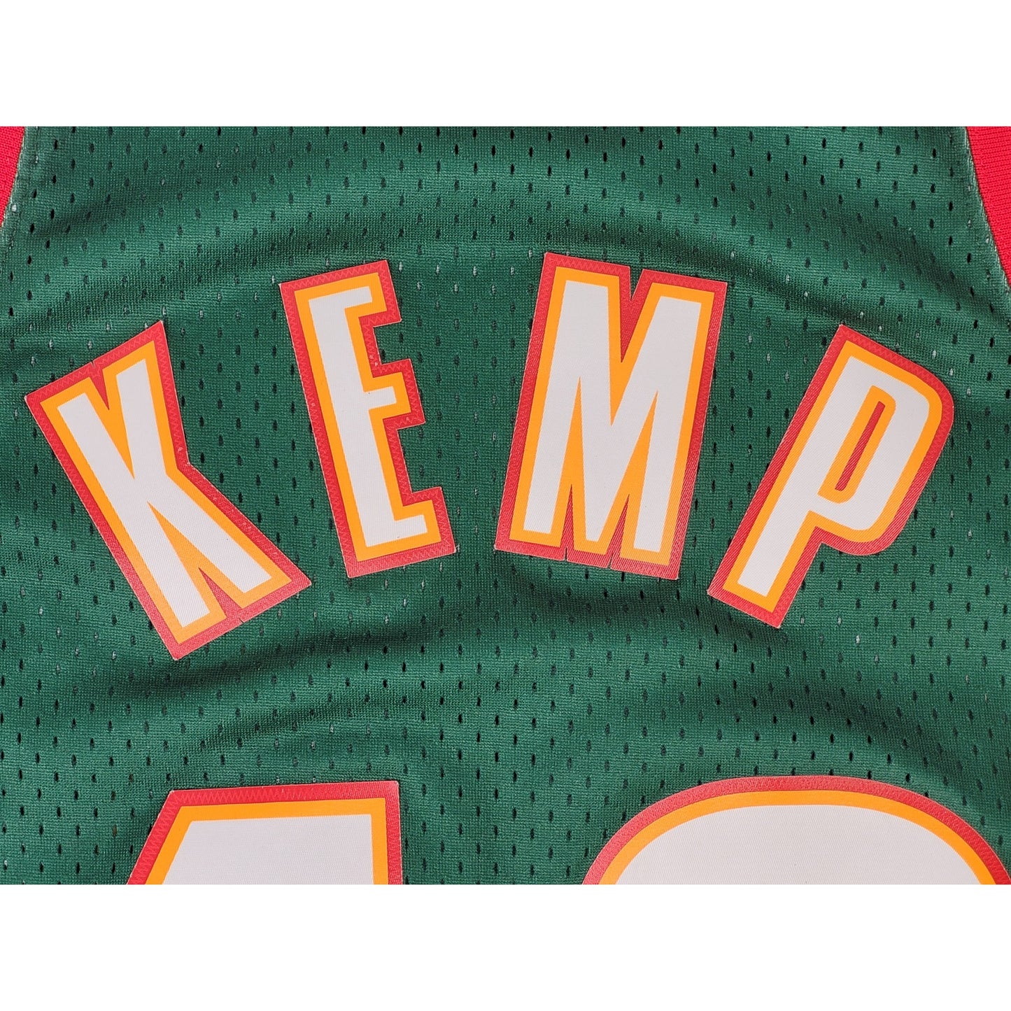 Seattle Supersonics Shawn Kemp 1996 Green Swingman Mitchell & Ness Jersey Sz S