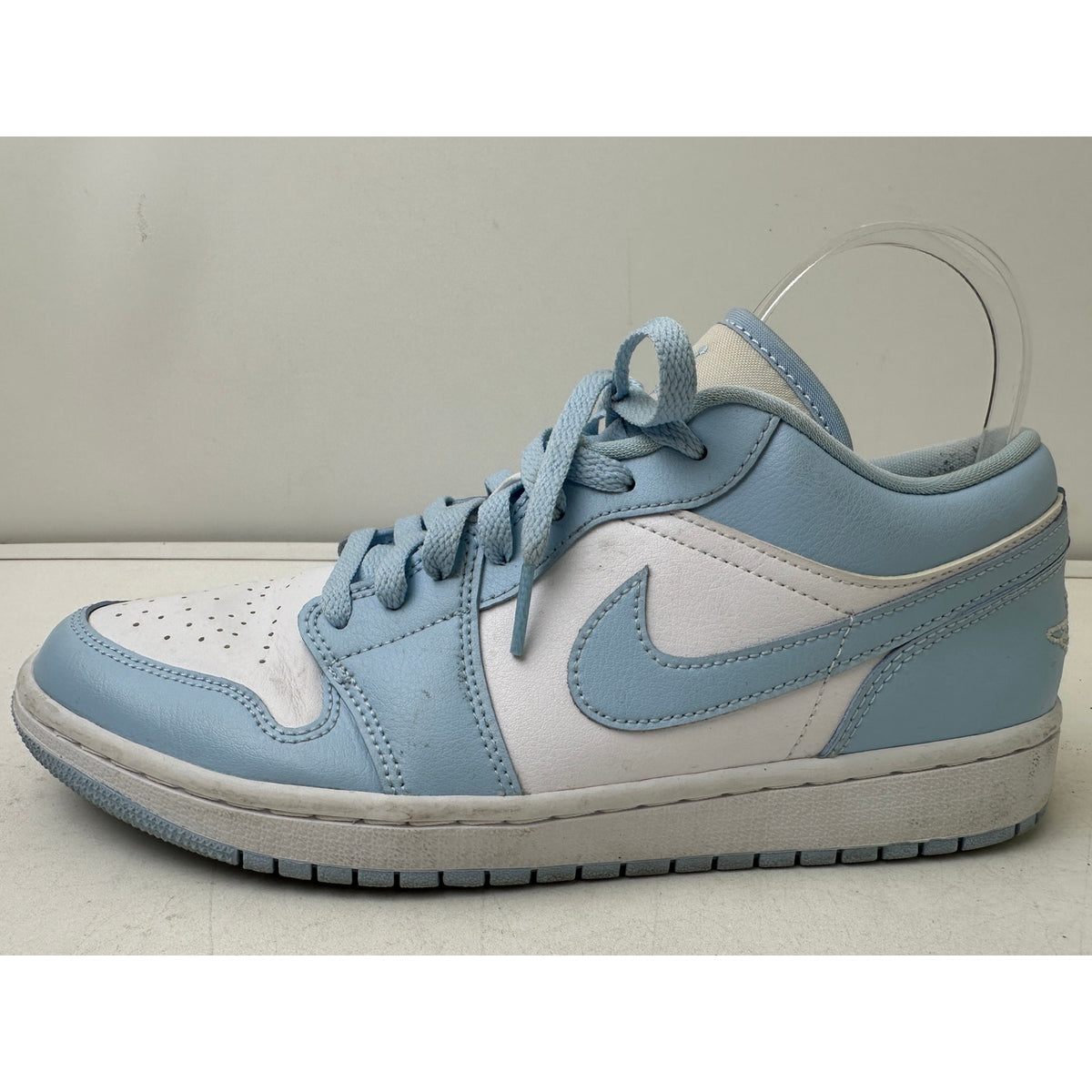 Nike Air Jordan 1 Low Ice Blue / Aluminum Sneakers Women's Sz 10