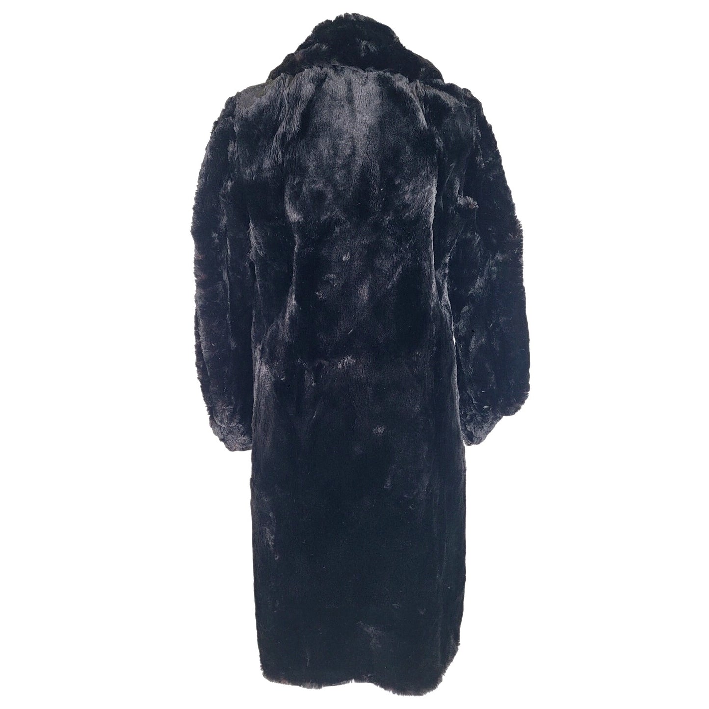 1920s-30s TA Chapman Co. Black Fur Coat Women's Sz XS EUC