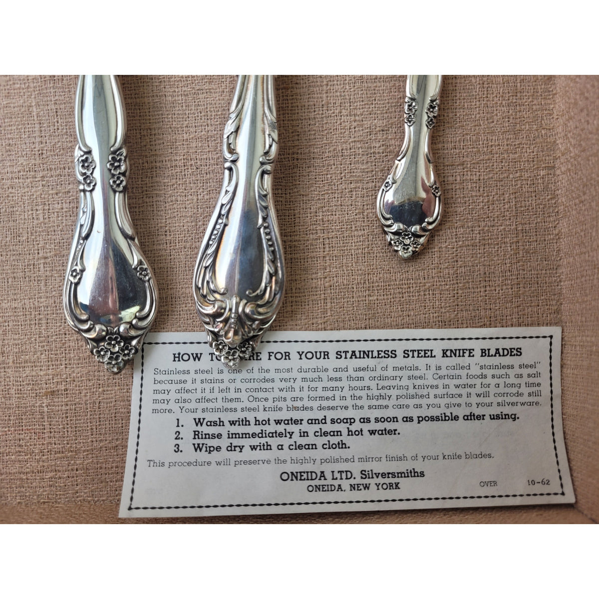 Vintage Oneida Community Silverplate Affection Pattern Flatwear Set of 50