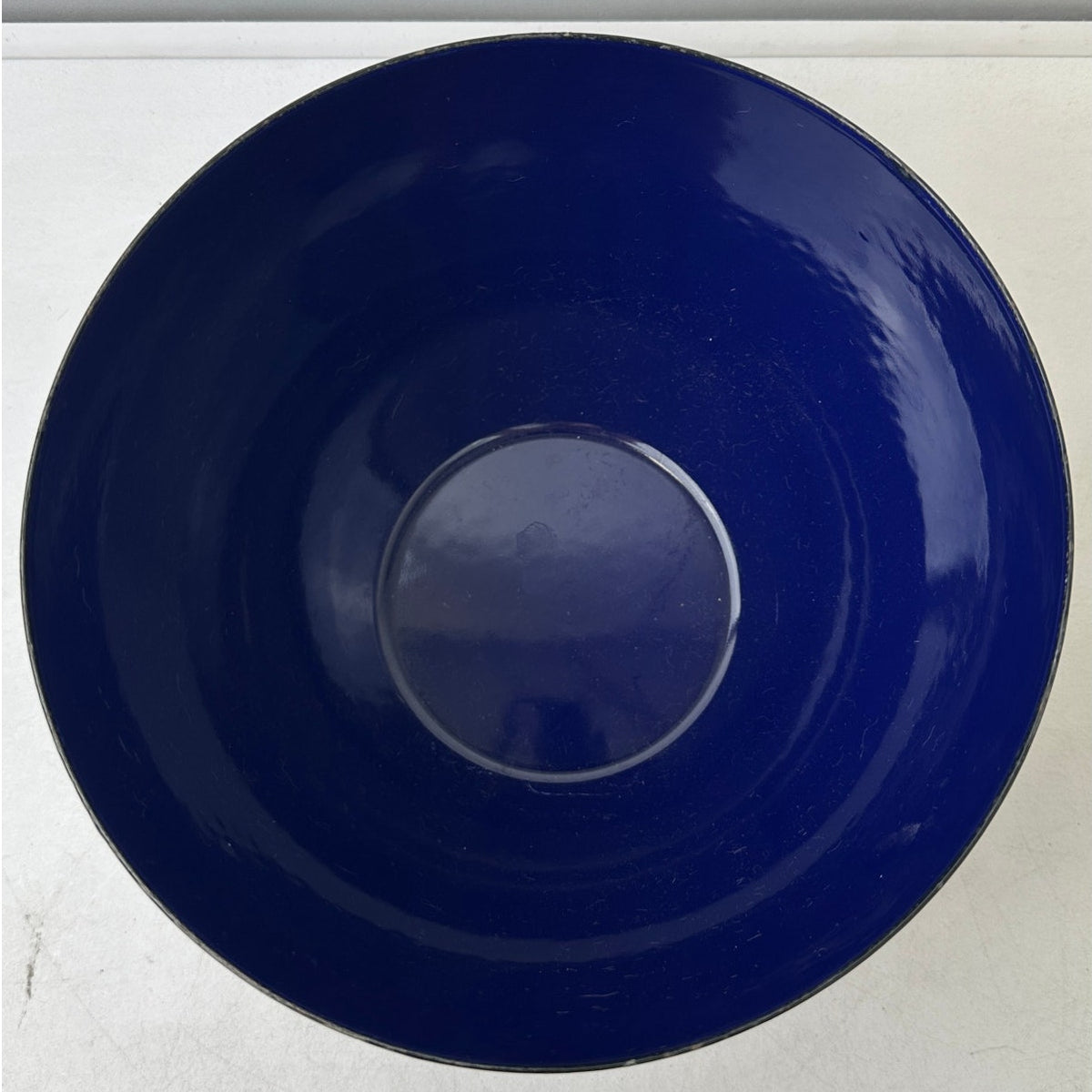 Vintage Kaj Franck for Finel Cobalt Blue Enamel Serving Bowl – Made in Finland