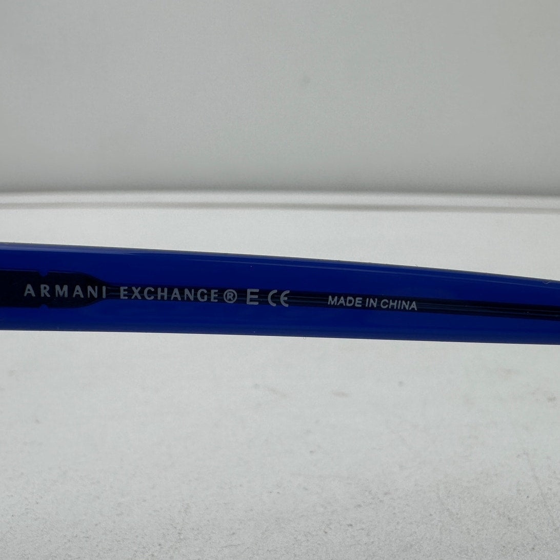 Armani Exchange AX 4011 Blue Transparent Aviator Men's Sunglasses