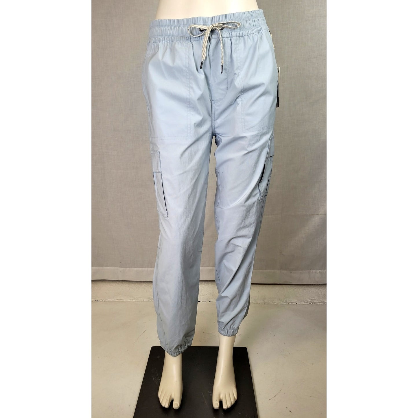 Vuori Blue Birch Jogger Pant Cargo Pockets Elastic Drawstring Women's Sz S NWT