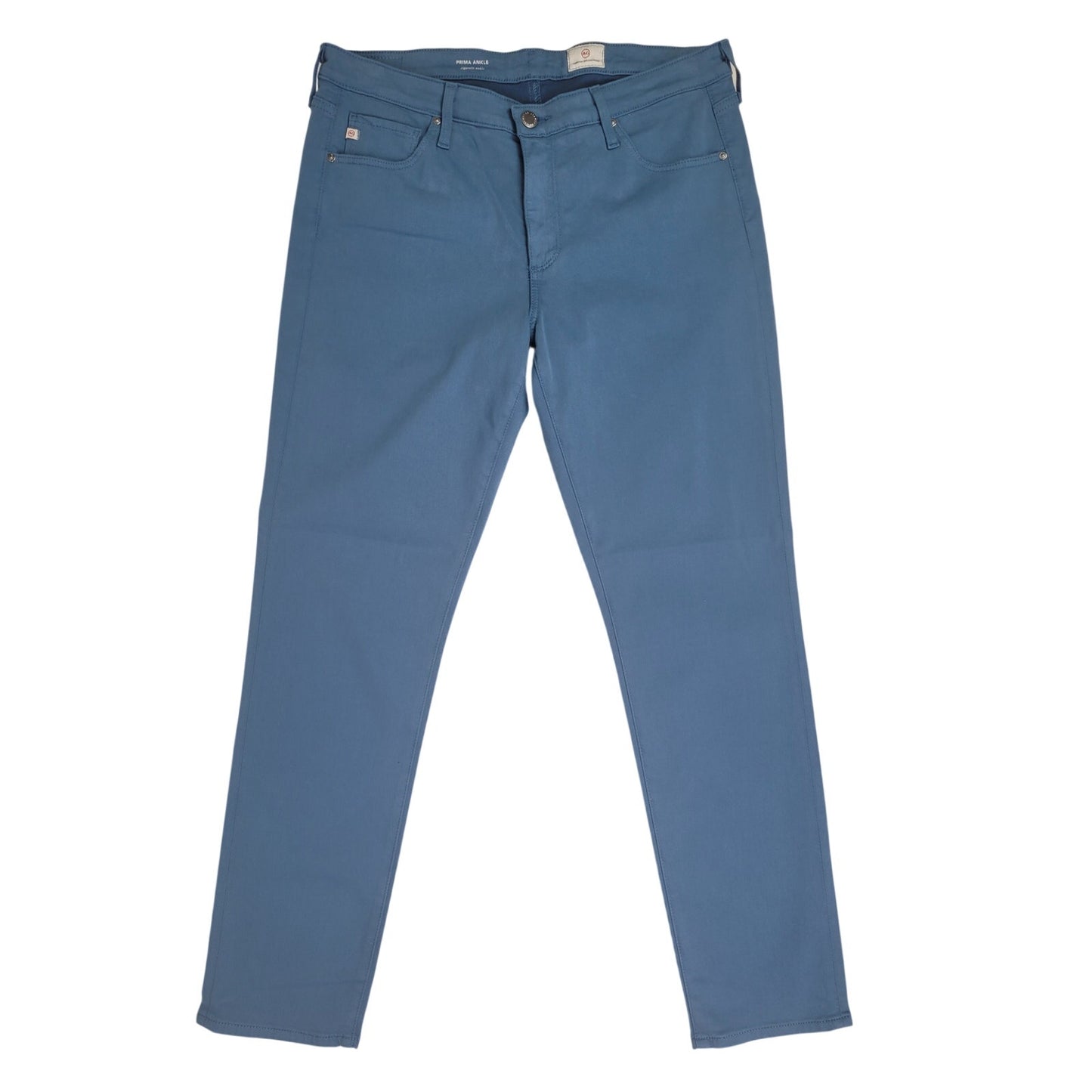 AG Adriano Goldschmied Slate Blue Prima Cigarette Ankle Pants Women's Sz 31