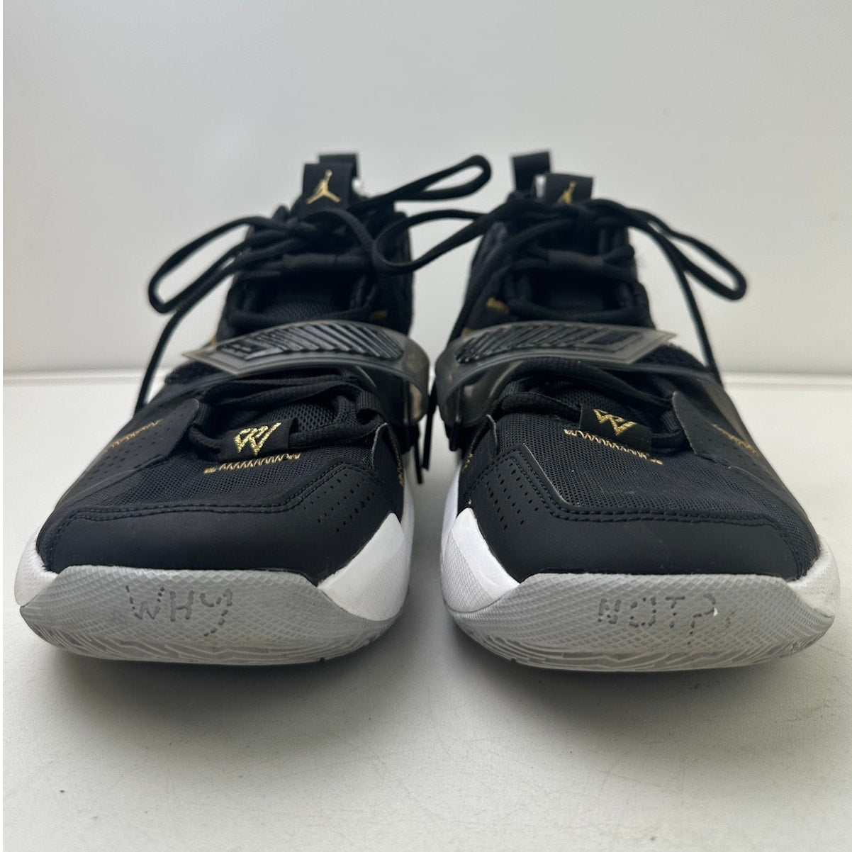 Air Jordan Why Not Zer0.3 Black/Metalic Gold Sneakers Men's Sz 11