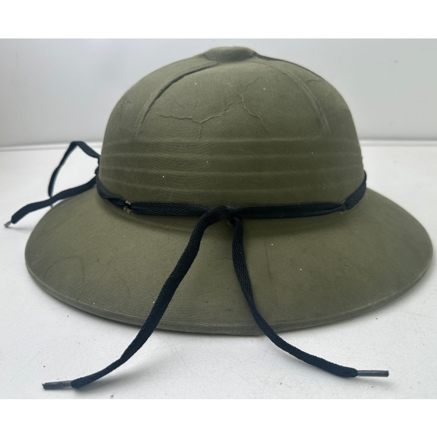 WWII Era Vintage Hawley Tropper Green Pith Helmet