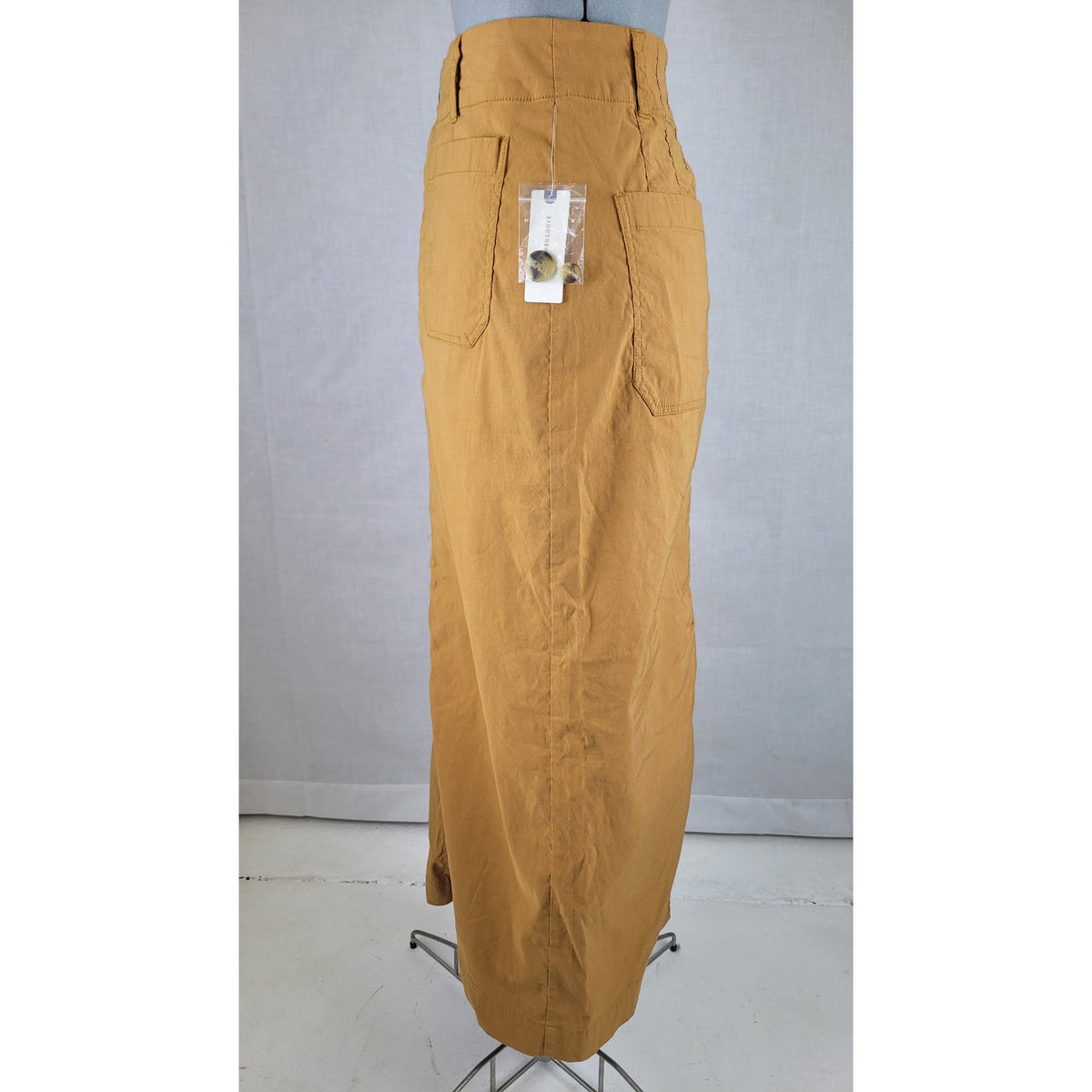 Anthropologie Maeve Colette Linen Stretch Maxi Skirt Sz M
