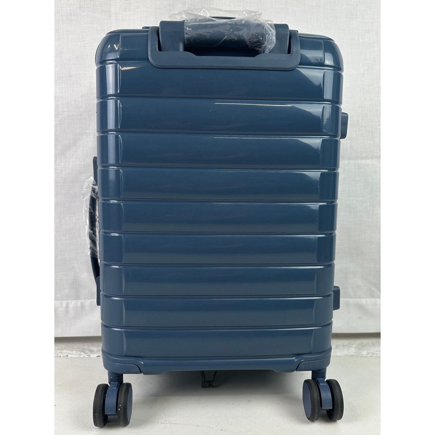 AGVOTK 20" Steel Blue Hardside Carry-On Spinner Suitcase