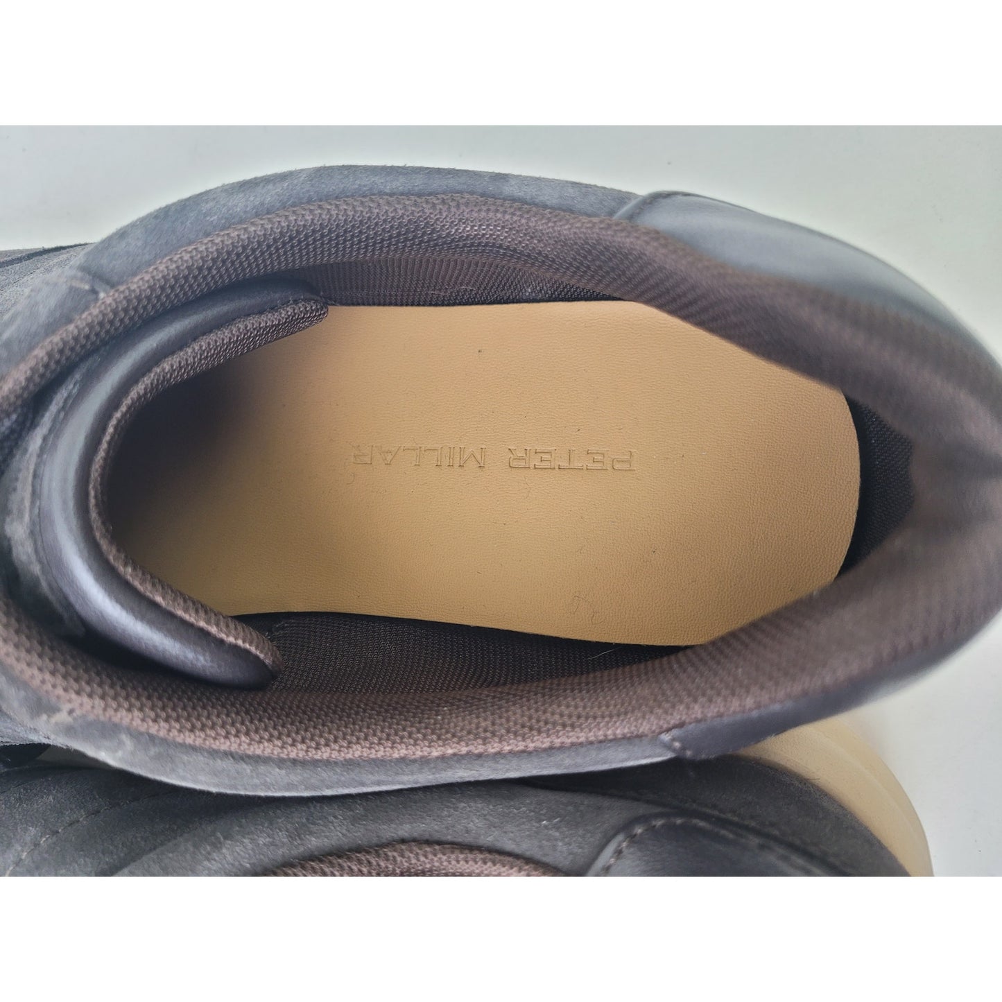 Peter Millar Brown Journeyman Suede Sneaker Comfort Shoes Men's Sz 13