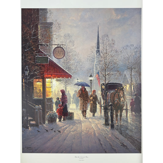 G. Harvey "Unto the Least of These" Limited Edition 1993 Christmas Print