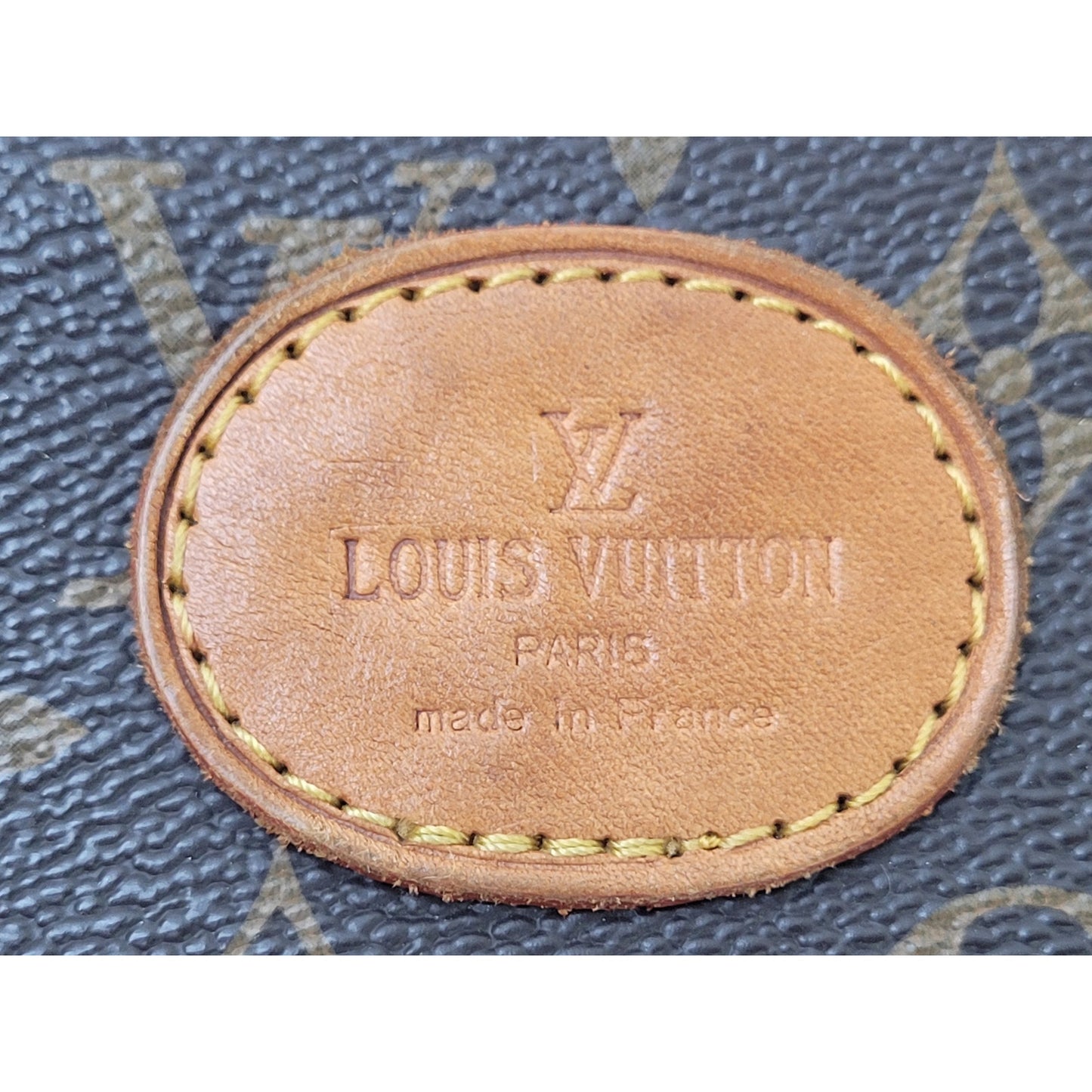 Vintage Fake Louis Vuitton Paris Reporter Crossbody Logo Bag Monogram Canvas