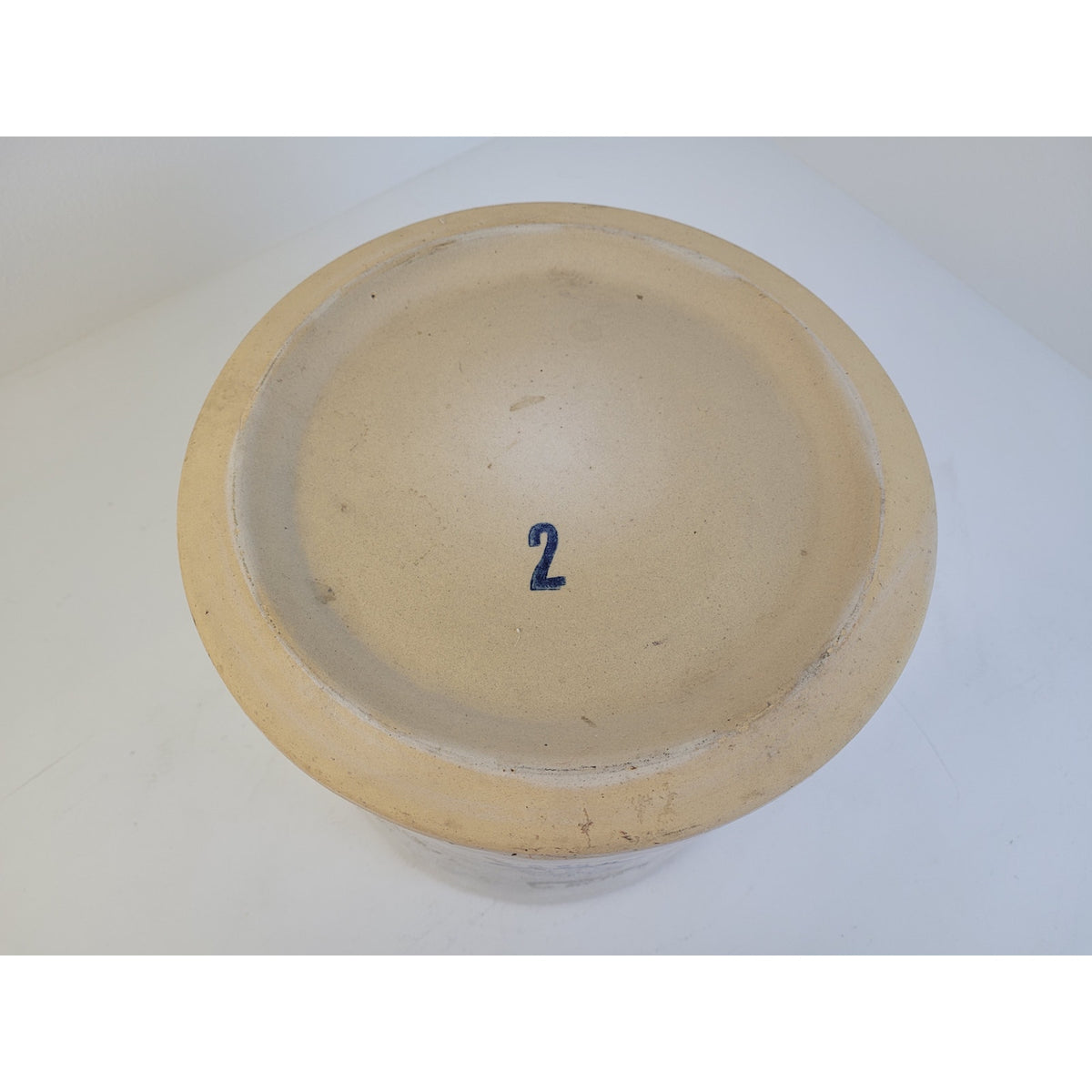 VTG Robinson Ransbottom Pottery Co. 2-Gallon Stoneware Crock w Lid Made in USA