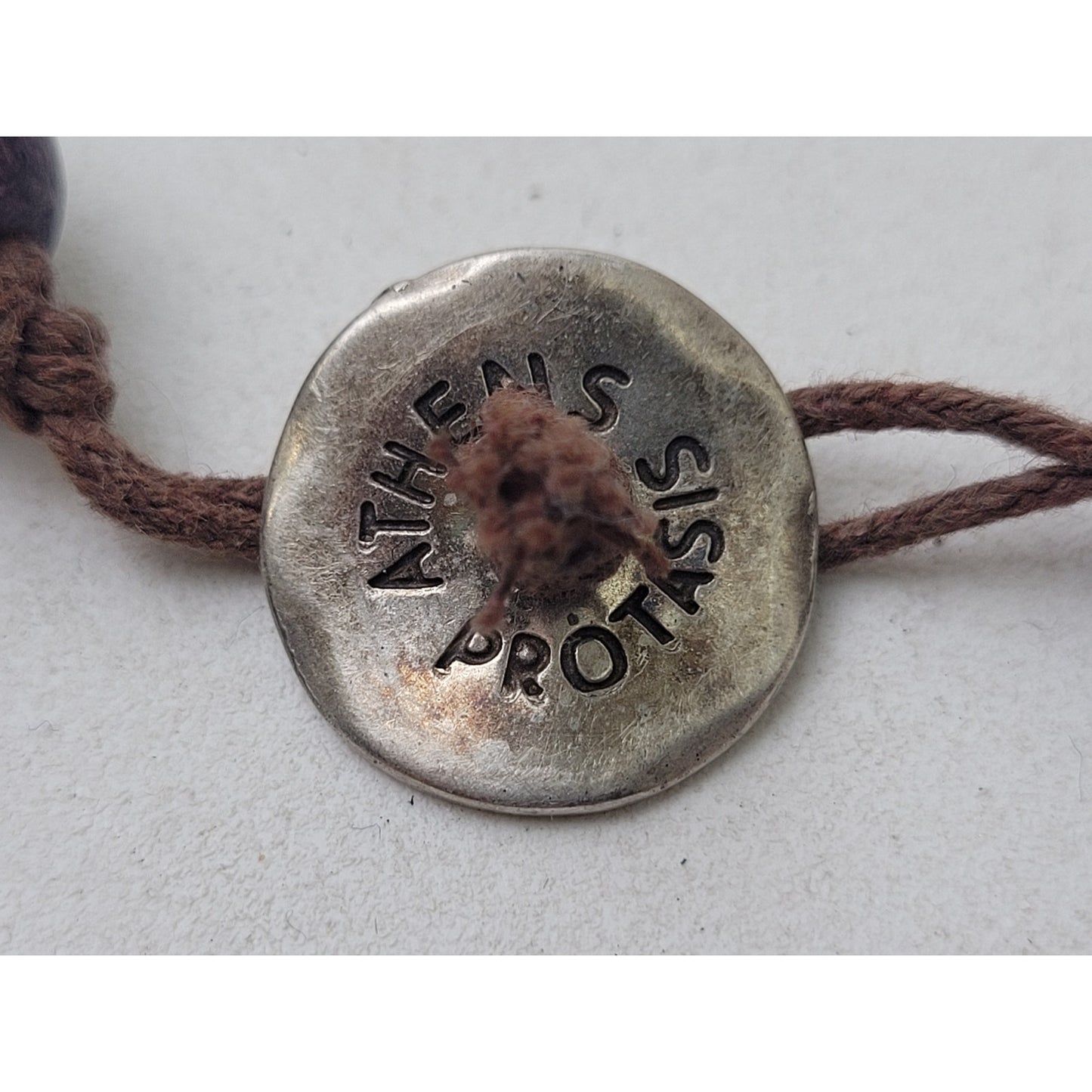 Athens Protasis Handmade Necklace w Ceramic or Clay Beads Ombre Design