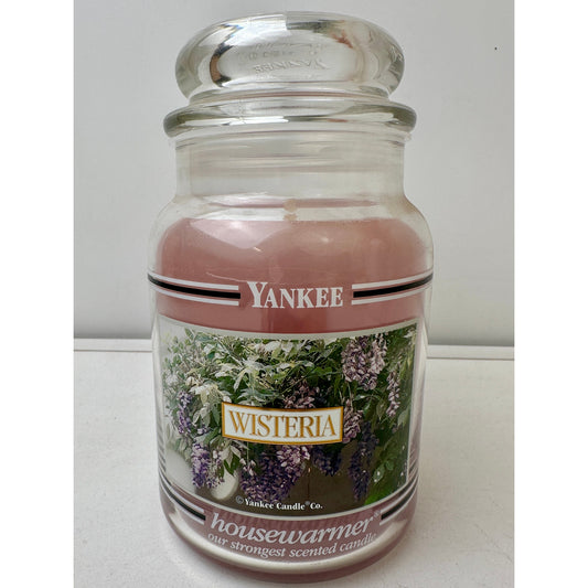 Retired Vintage Yankee Candle Wisteria Housewarmer Large 22oz Jar