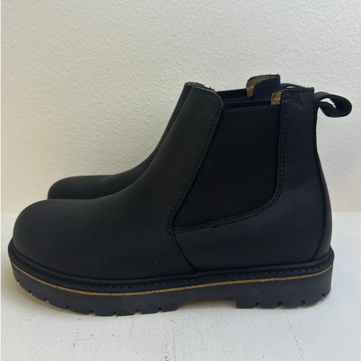 Birkenstock Stalon Black Oiled Nubuck Leather Chelsea Boots Women's Sz 6