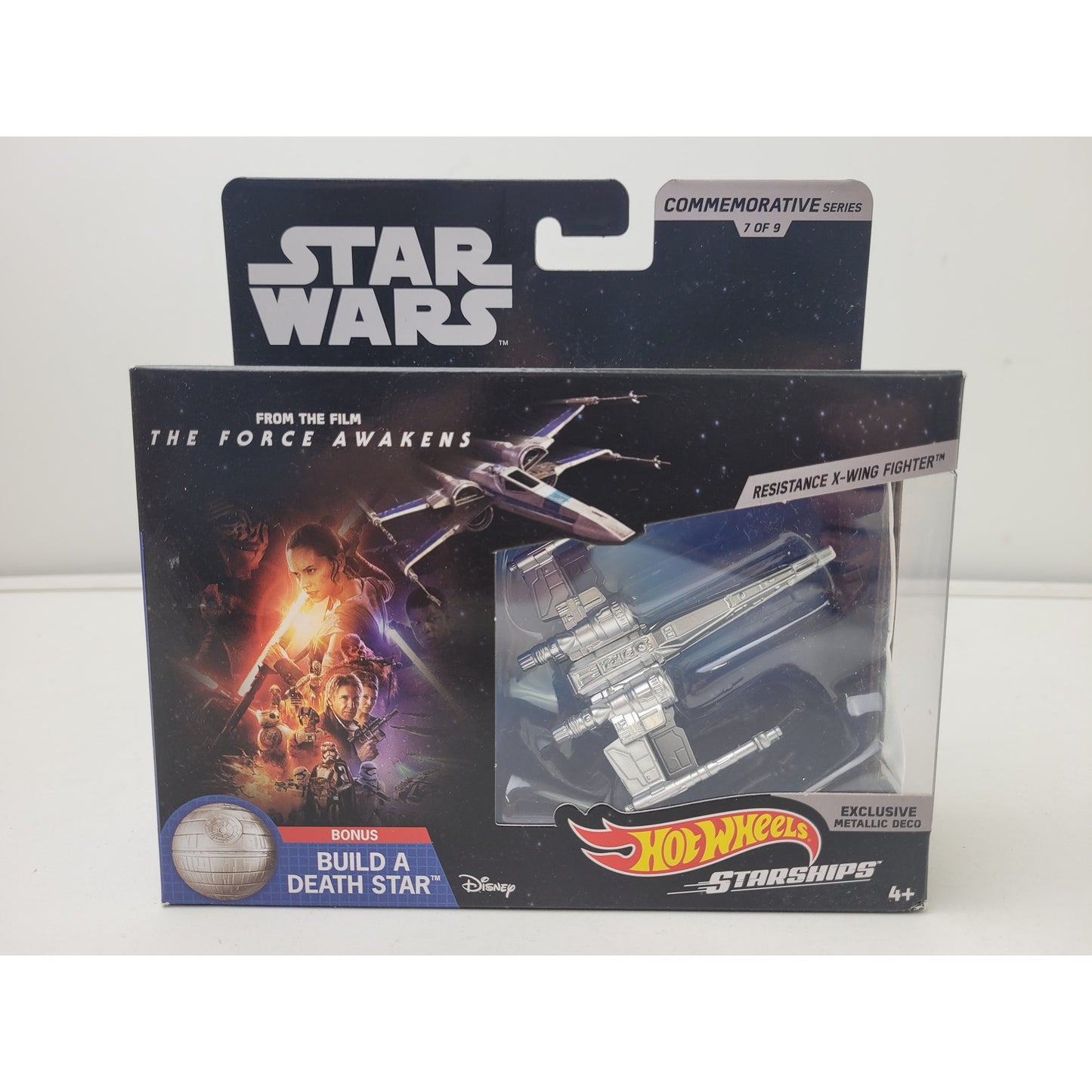 Hot Wheels Star Wars Commemorative Silver Series Set of 9 Diecast Starships NIP