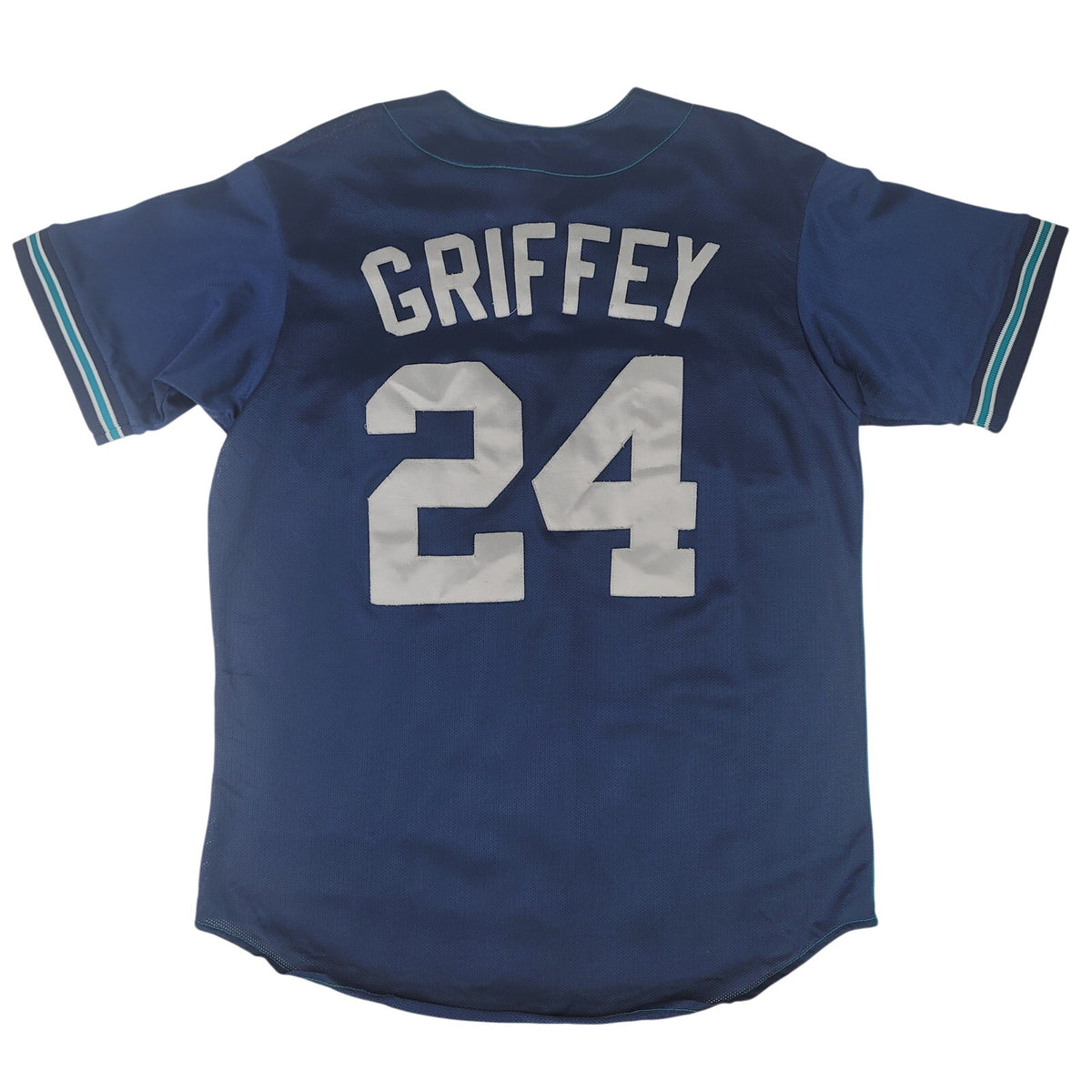 VTG 90s Majestic Ken Griffy Jr #24 Seattle Mariners Stitched Jersey Men's Sz M