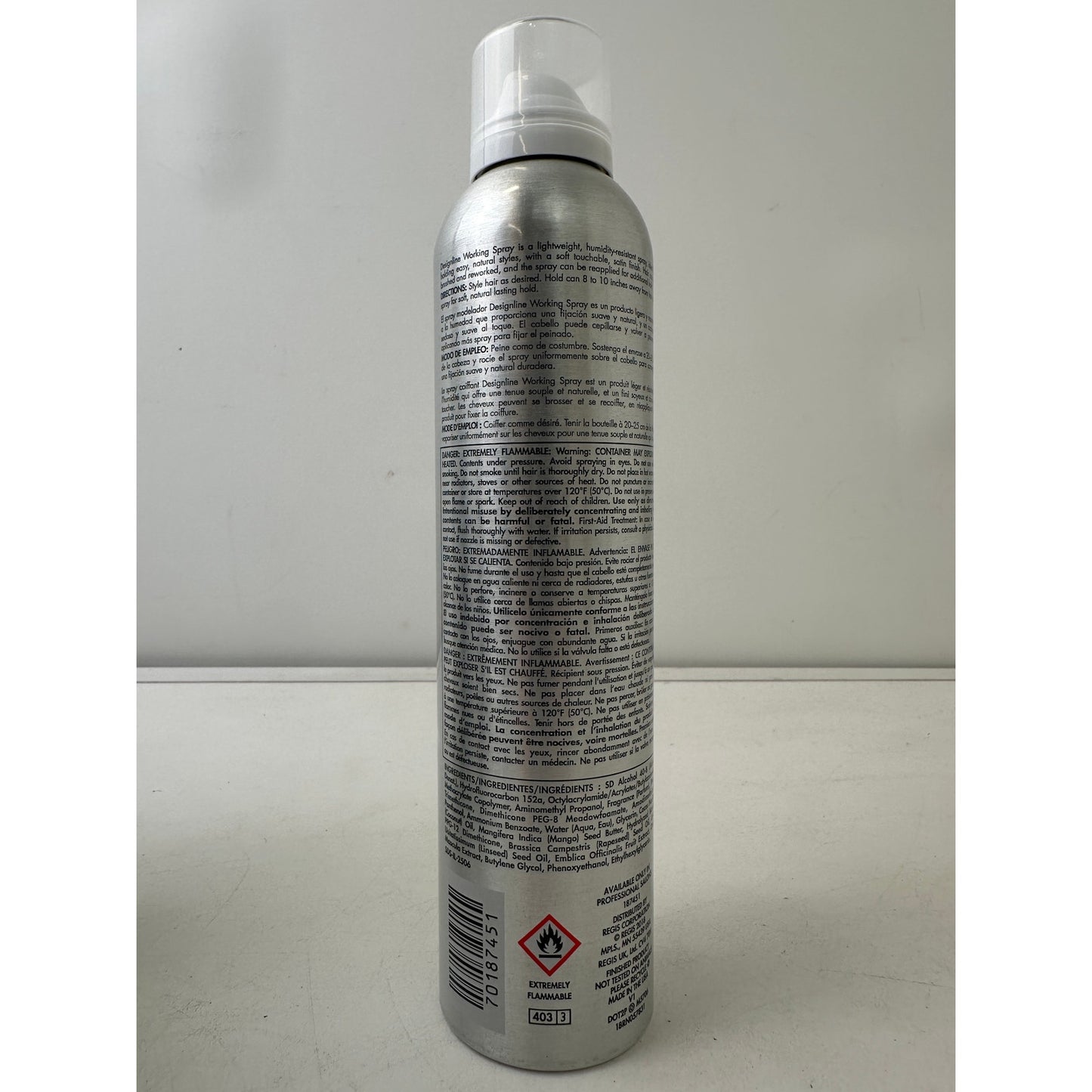 Regis Designline Working Spray Ultimate Flexible Hold 9 oz | Lot of 5