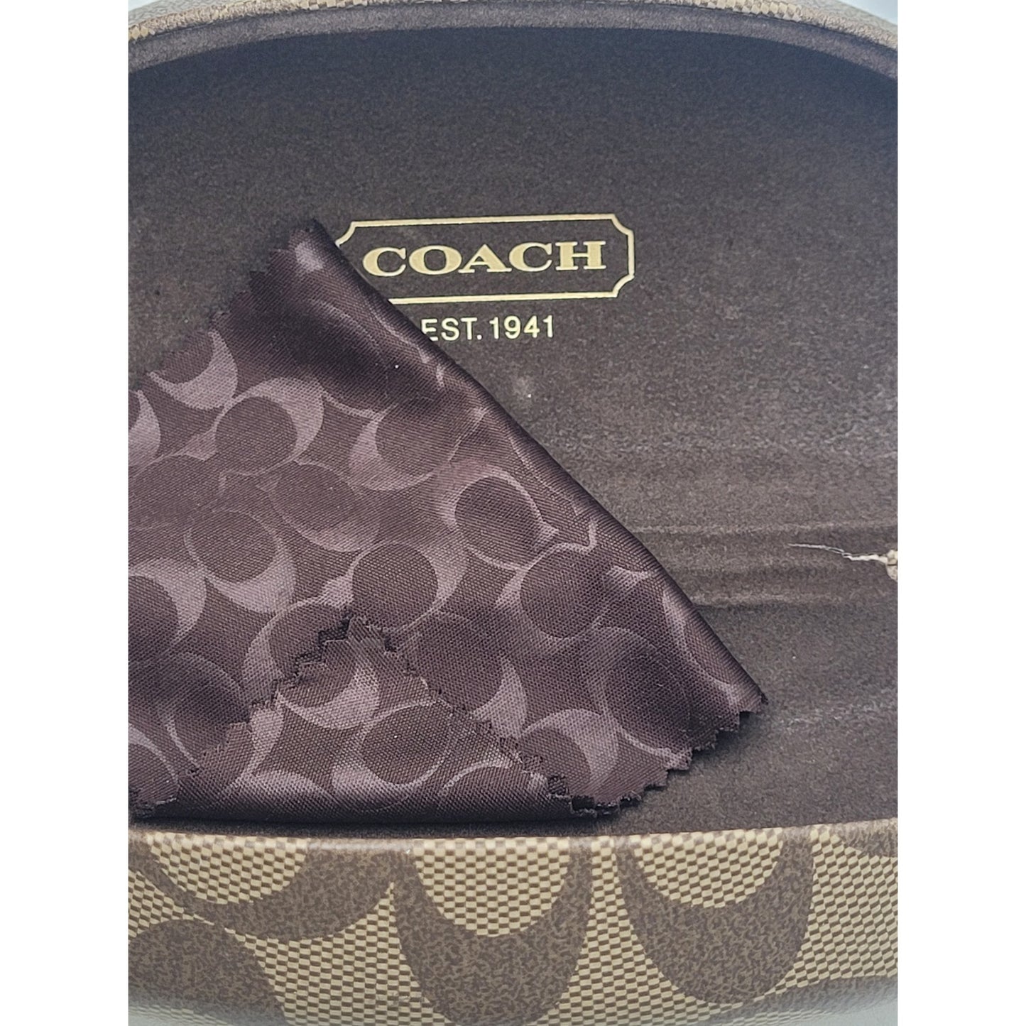 Y2K Coach S2009 Blue Logo Sunglasses w Case EUC
