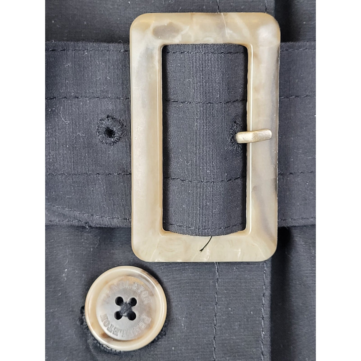Pendleton Ladies' Waterproof Trench Coat Black Plaid-Lined Sz XS
