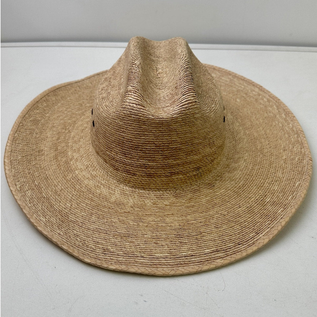 Tony Lama 100% Cowboy Palma Natural Straw Western Hat Sz 7 1/4