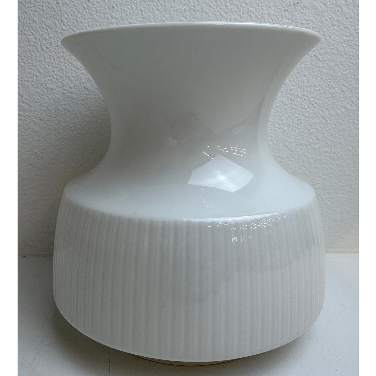 Vintage Rosenthal Studio-Linie White Porcelain Modulation Vase by Tapio Wirkkala