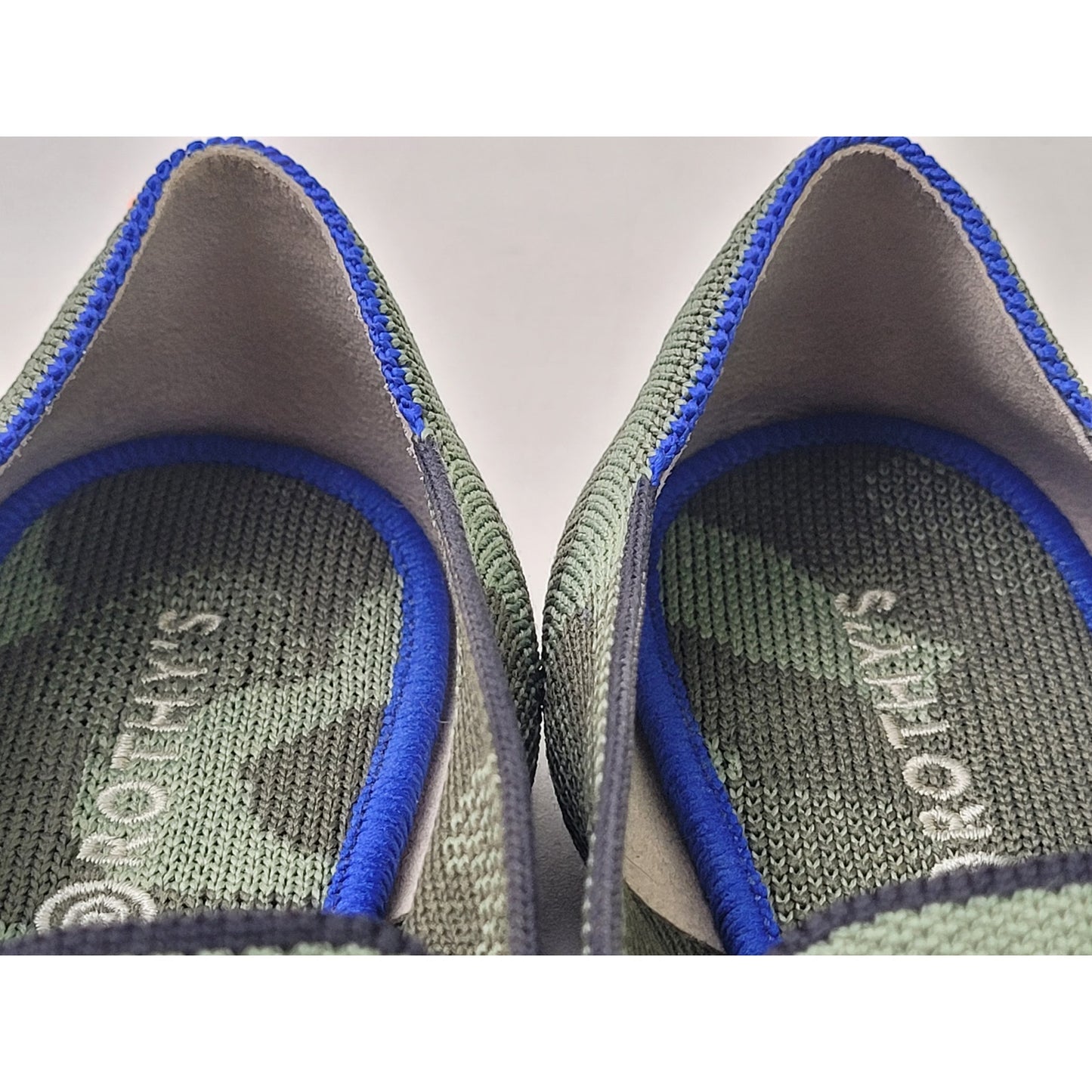 Rothy's The Daily Loafer Olive Camo Green Flats Round Toe Slip-On Women's Sz 4