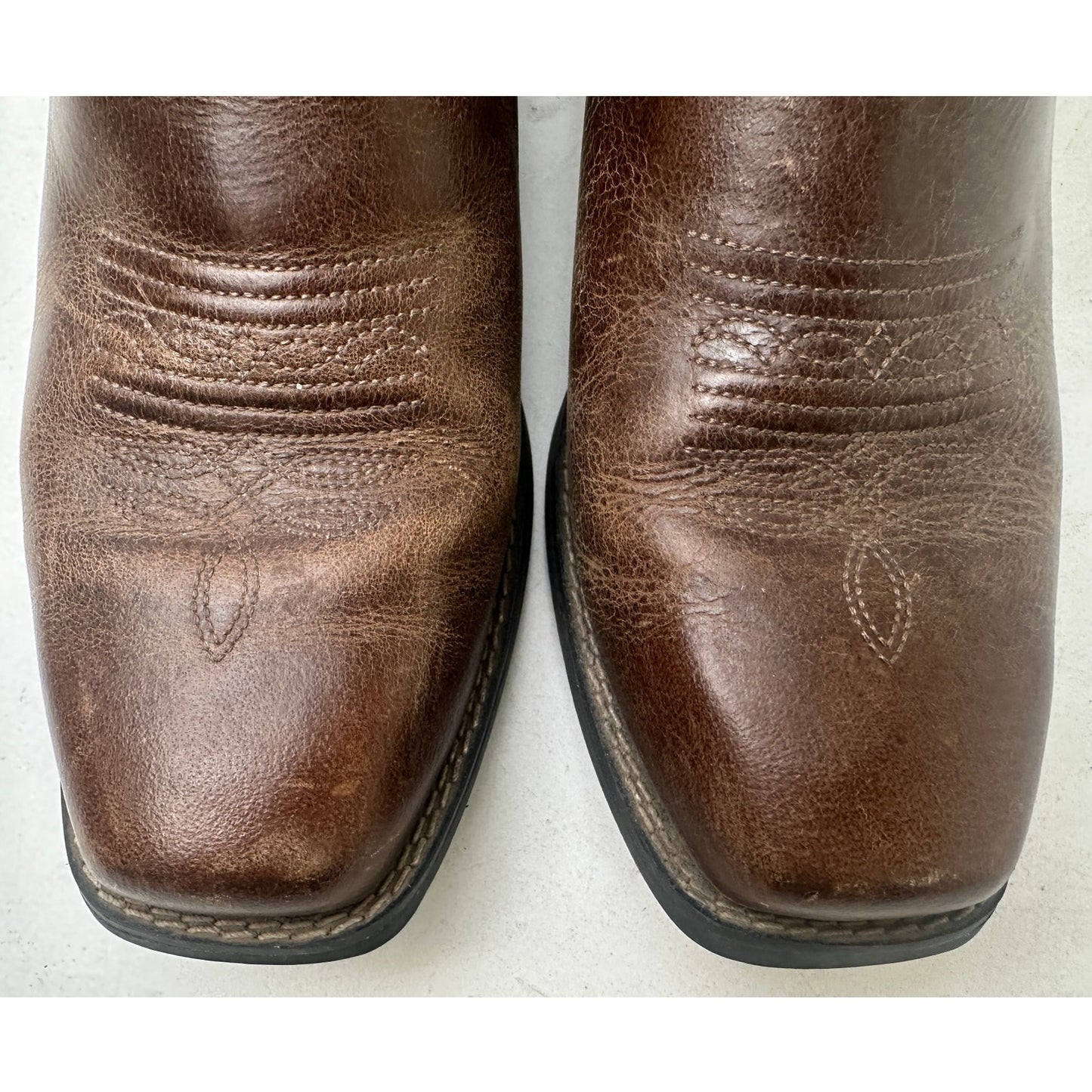 Justin Boots Chellie Gypsy Brown/Turquoise Leather Ankle Boots Women's Sz 7.5
