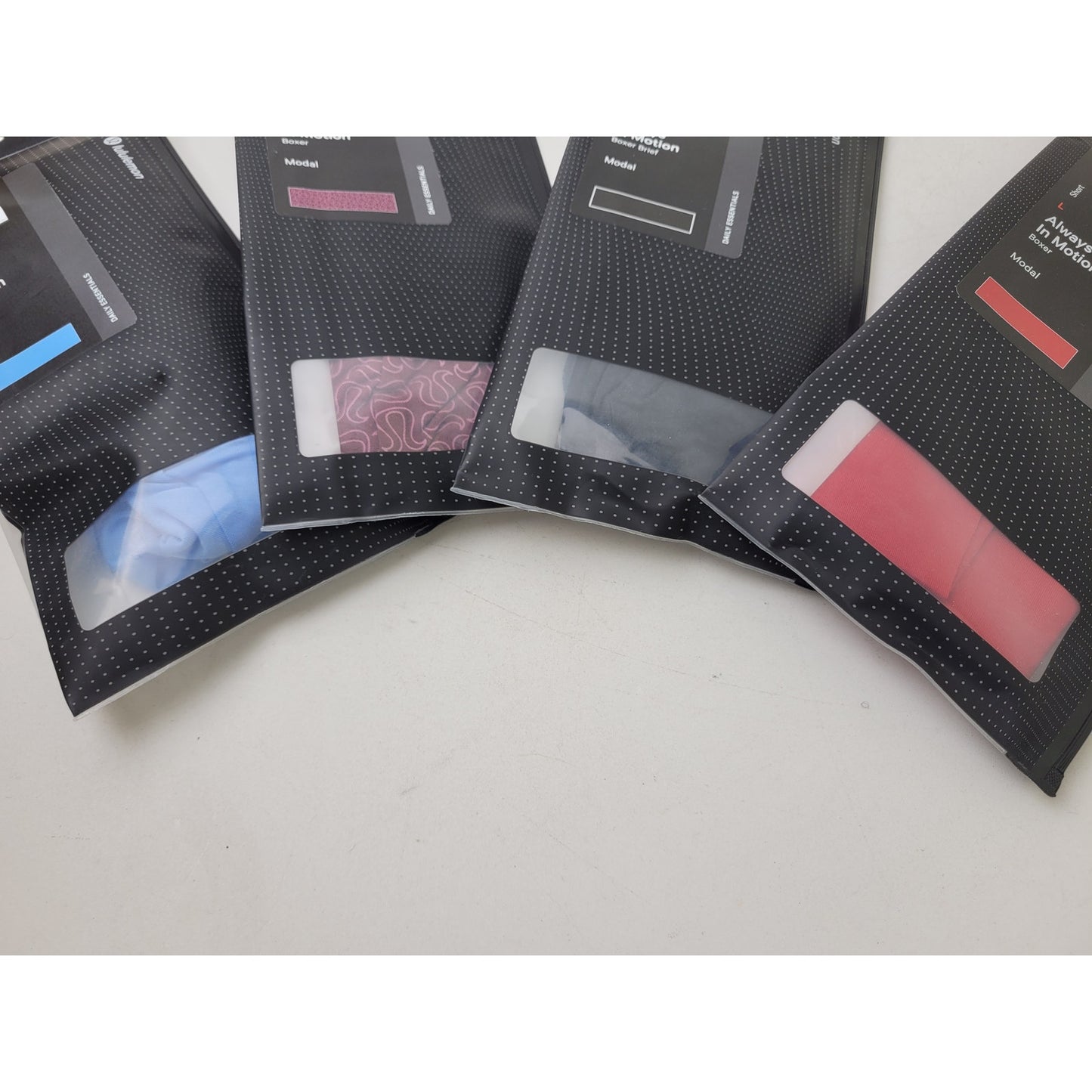 Lululemon Always in Motion Boxer Brief Lot of 4 Men's Sz L MSRP: $112 | New
