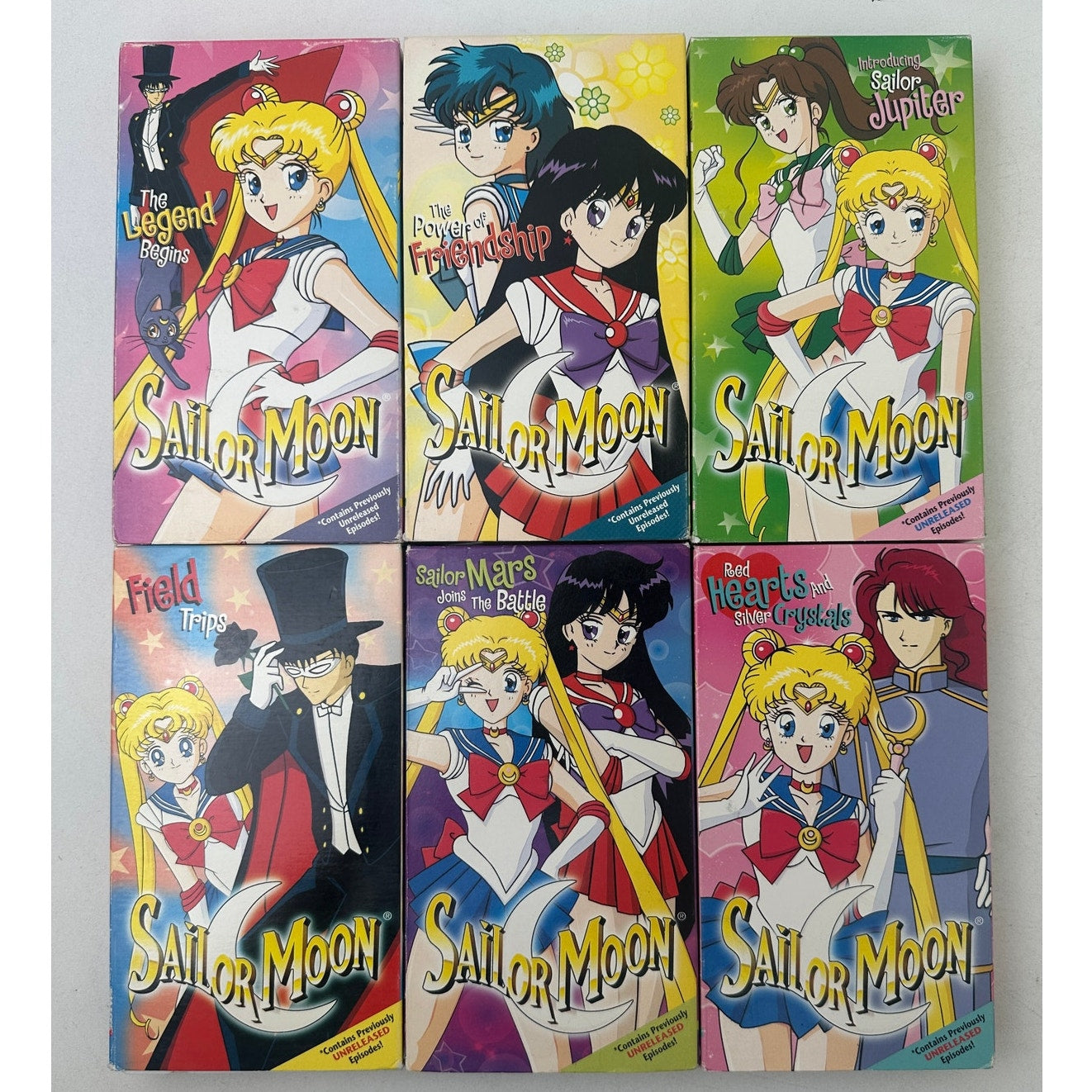 Vintage Sailor Moon VHS Lot of 6 | DiC English Dub ADV Films