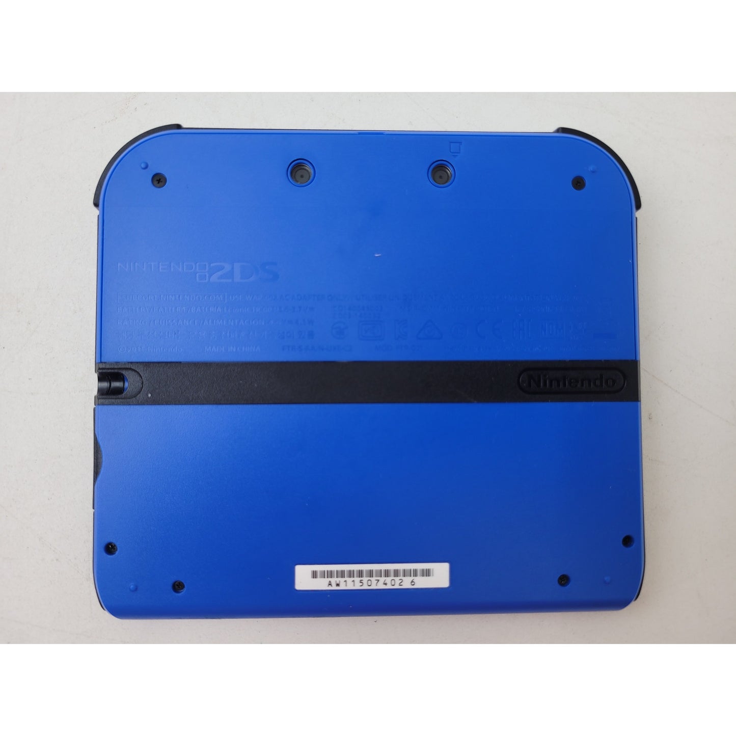Nintendo 2DS Blue Handheld Console Solid Slate Design + Case | No Charger